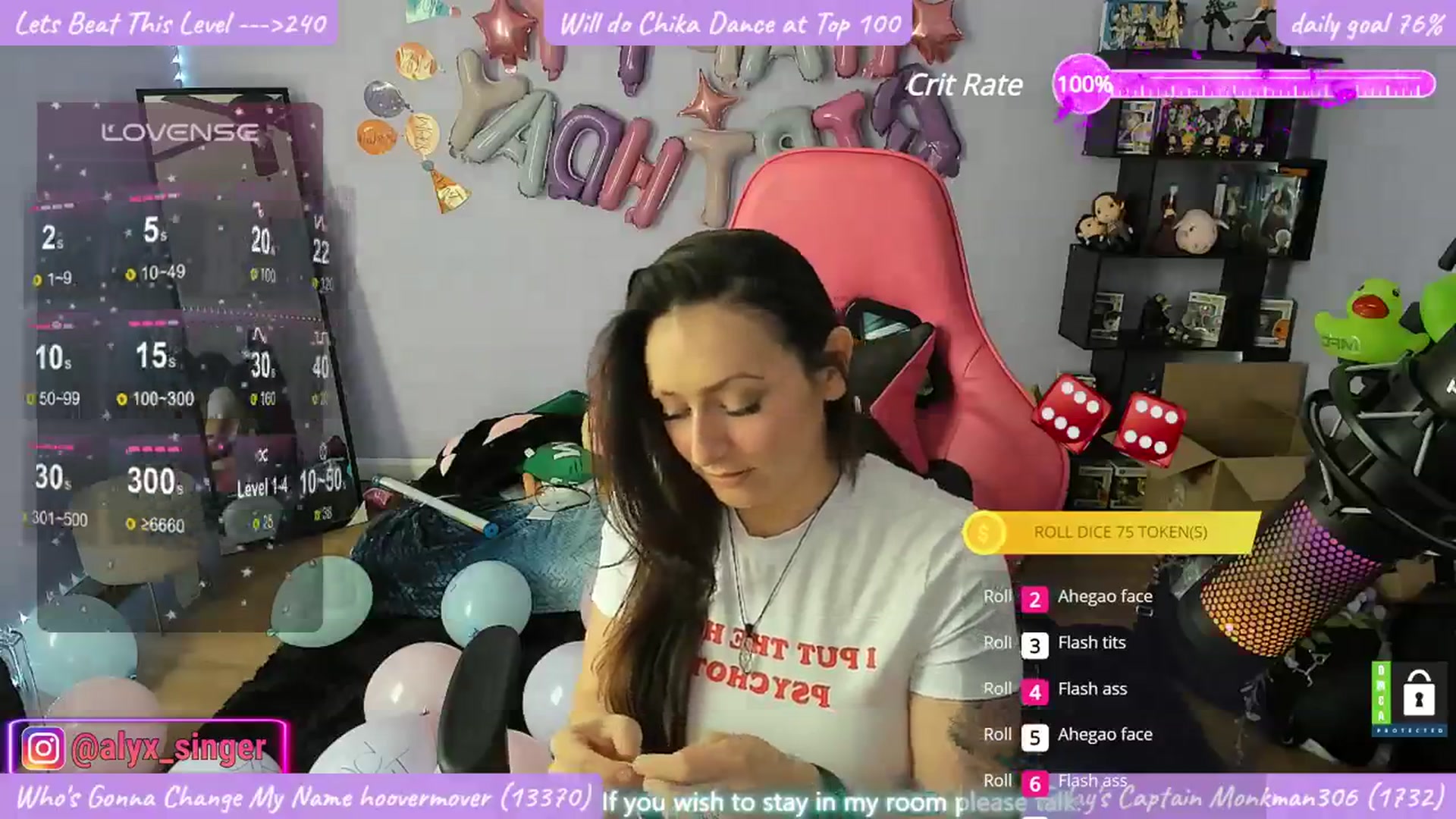 Gallery image thumbnail from Alyx_Singer's myfreecams stream on, 03/18/2024, 21:08 image 3 of 20