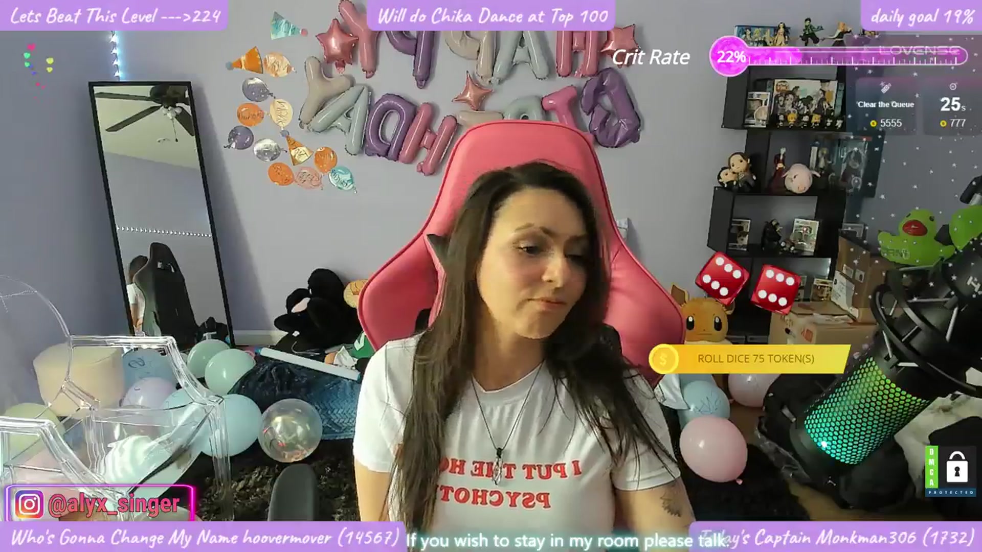 Gallery image thumbnail from Alyx_Singer's myfreecams stream on, 03/18/2024, 21:08 image 15 of 20