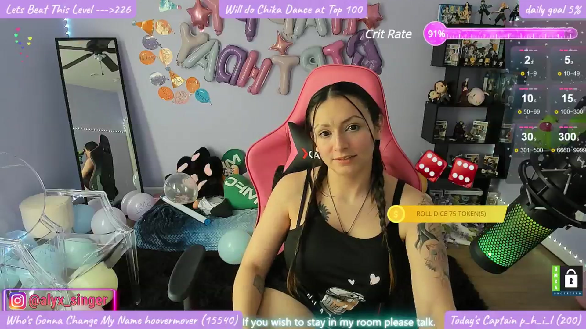 Gallery image thumbnail from Alyx_Singer's myfreecams stream on, 03/19/2024, 18:14 image 8 of 20