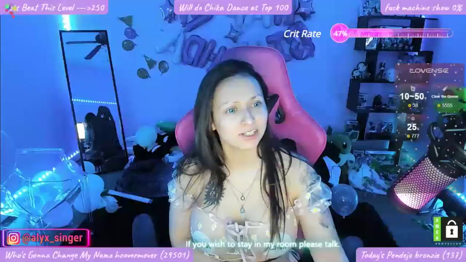 Gallery image thumbnail from Alyx_Singer's myfreecams stream on, 04/01/2024, 04:33 image 1 of 20