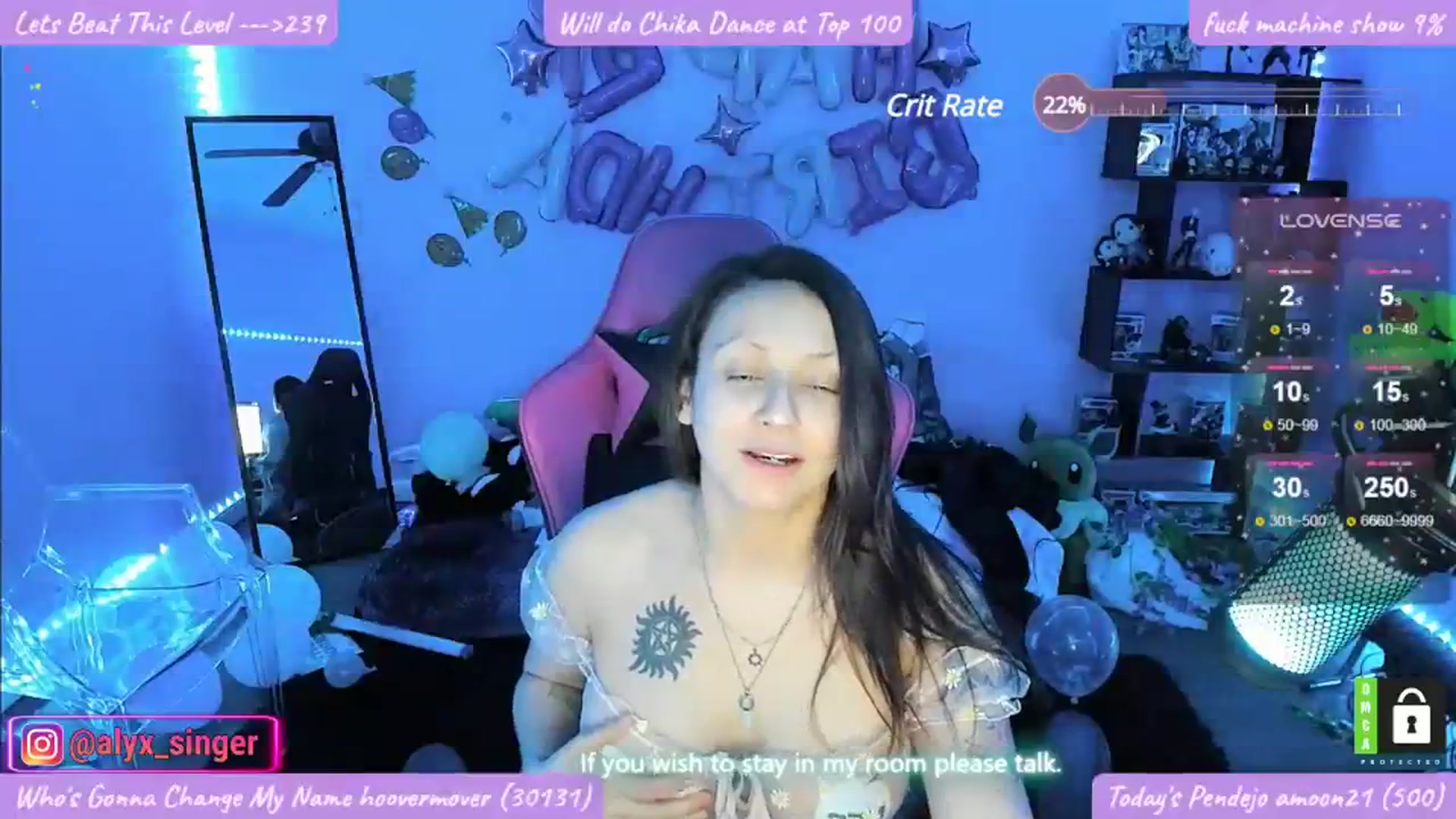 Gallery image thumbnail from Alyx_Singer's myfreecams stream on, 04/01/2024, 07:15 image 7 of 20