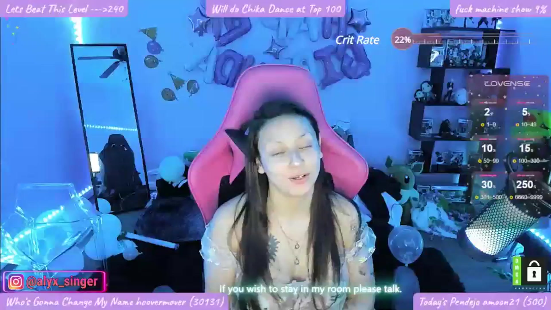 Gallery image thumbnail from Alyx_Singer's myfreecams stream on, 04/01/2024, 07:15 image 15 of 20