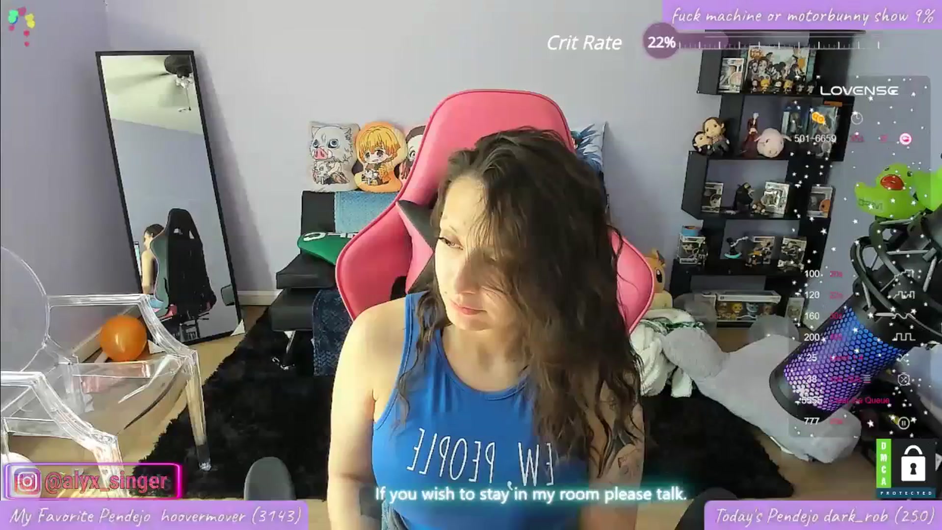 Gallery image thumbnail from Alyx_Singer's myfreecams stream on, 04/12/2024, 19:18 image 7 of 20