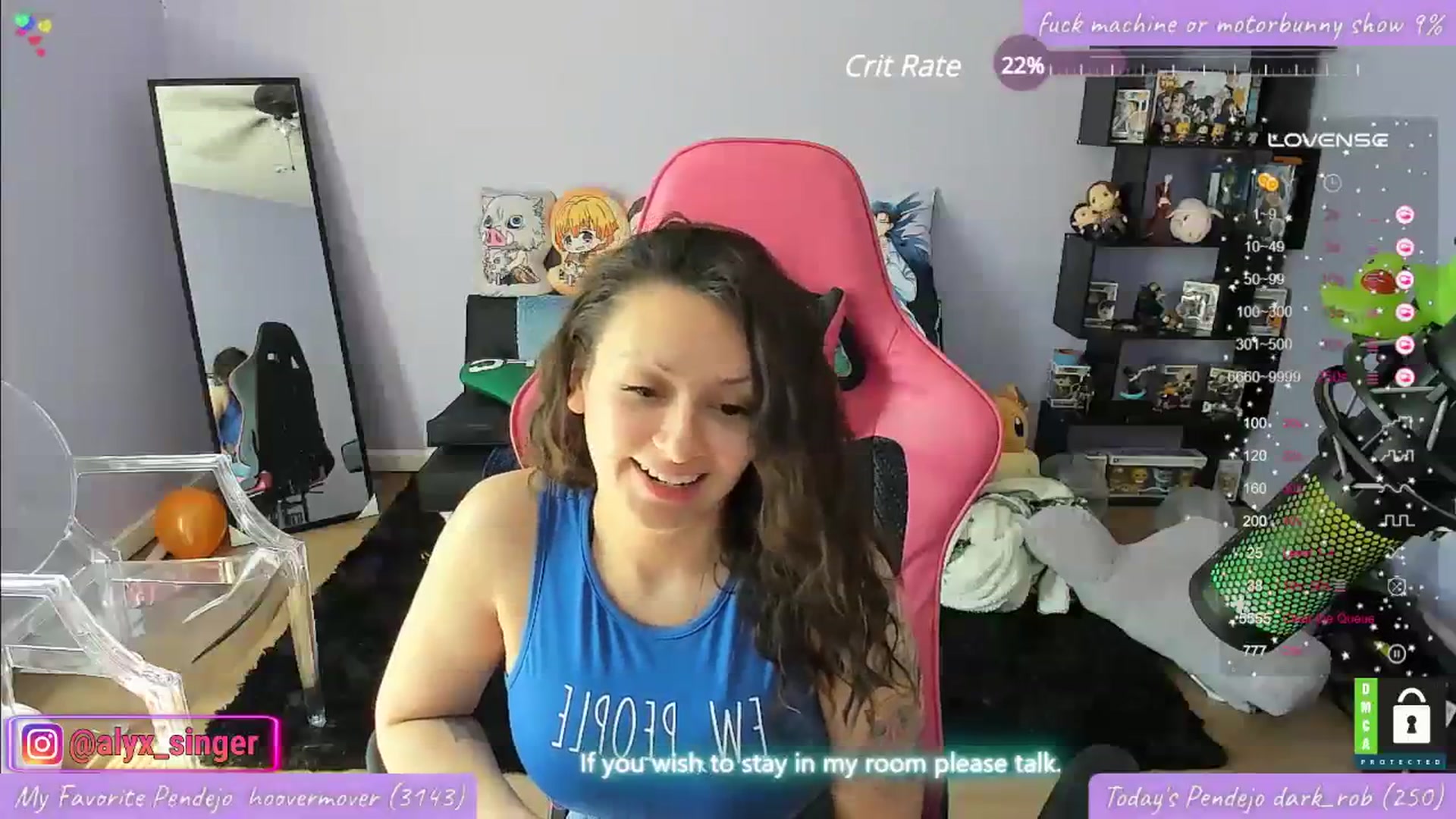 Gallery image thumbnail from Alyx_Singer's myfreecams stream on, 04/12/2024, 19:18 image 16 of 20