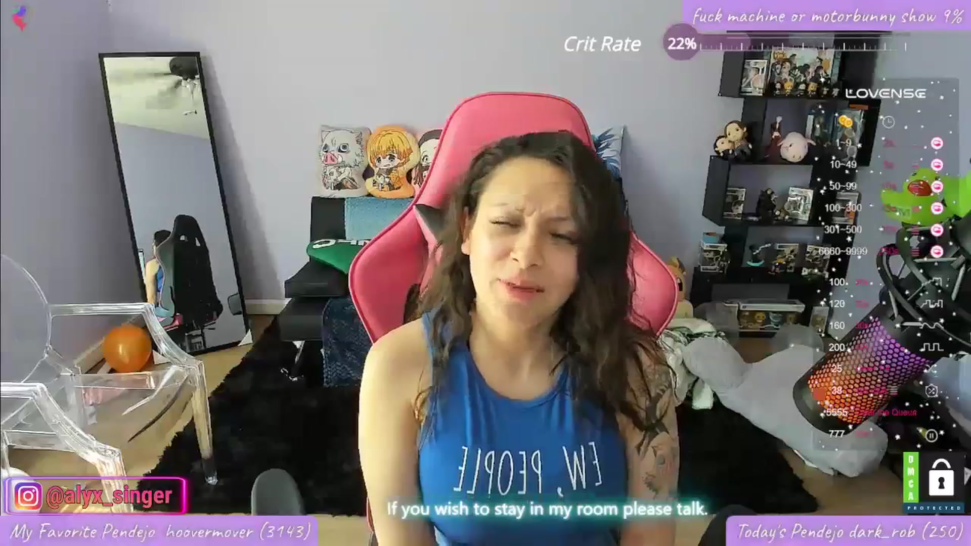Gallery image thumbnail from Alyx_Singer's myfreecams stream on, 04/12/2024, 19:18 image 3 of 20