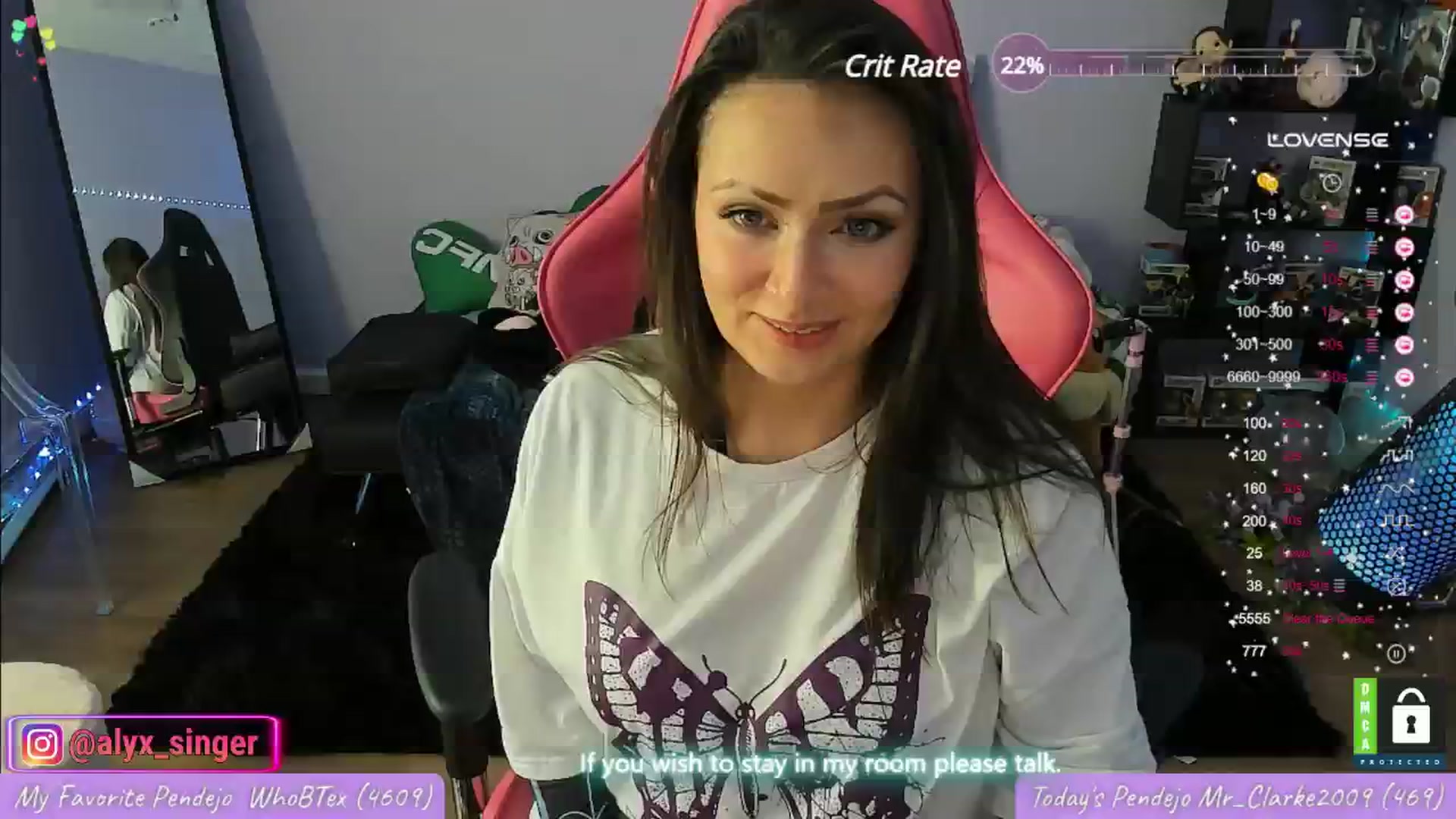 Gallery image thumbnail from Alyx_Singer's myfreecams stream on, 04/23/2024, 19:36 image 20 of 20