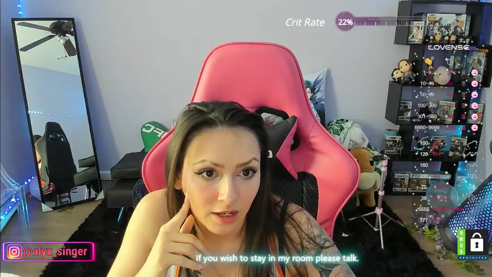 Gallery image thumbnail from Alyx_Singer's myfreecams stream on, 04/24/2024, 19:13 image 15 of 20