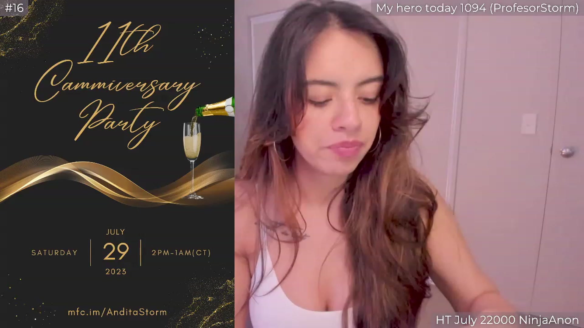Gallery image thumbnail from AnditaStorm's myfreecams stream on, 07/28/2023, 03:42 image 7 of 20