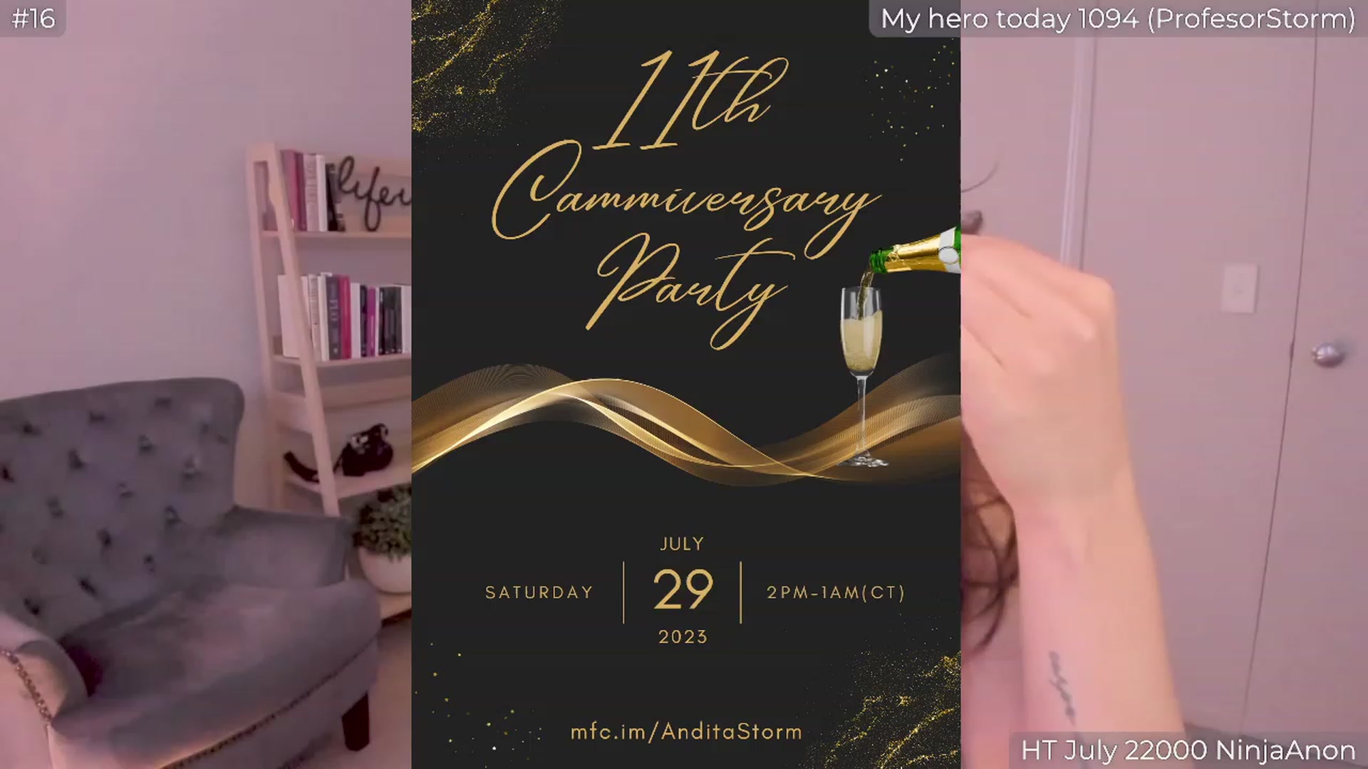 Gallery image thumbnail from AnditaStorm's myfreecams stream on, 07/28/2023, 03:42 image 6 of 20