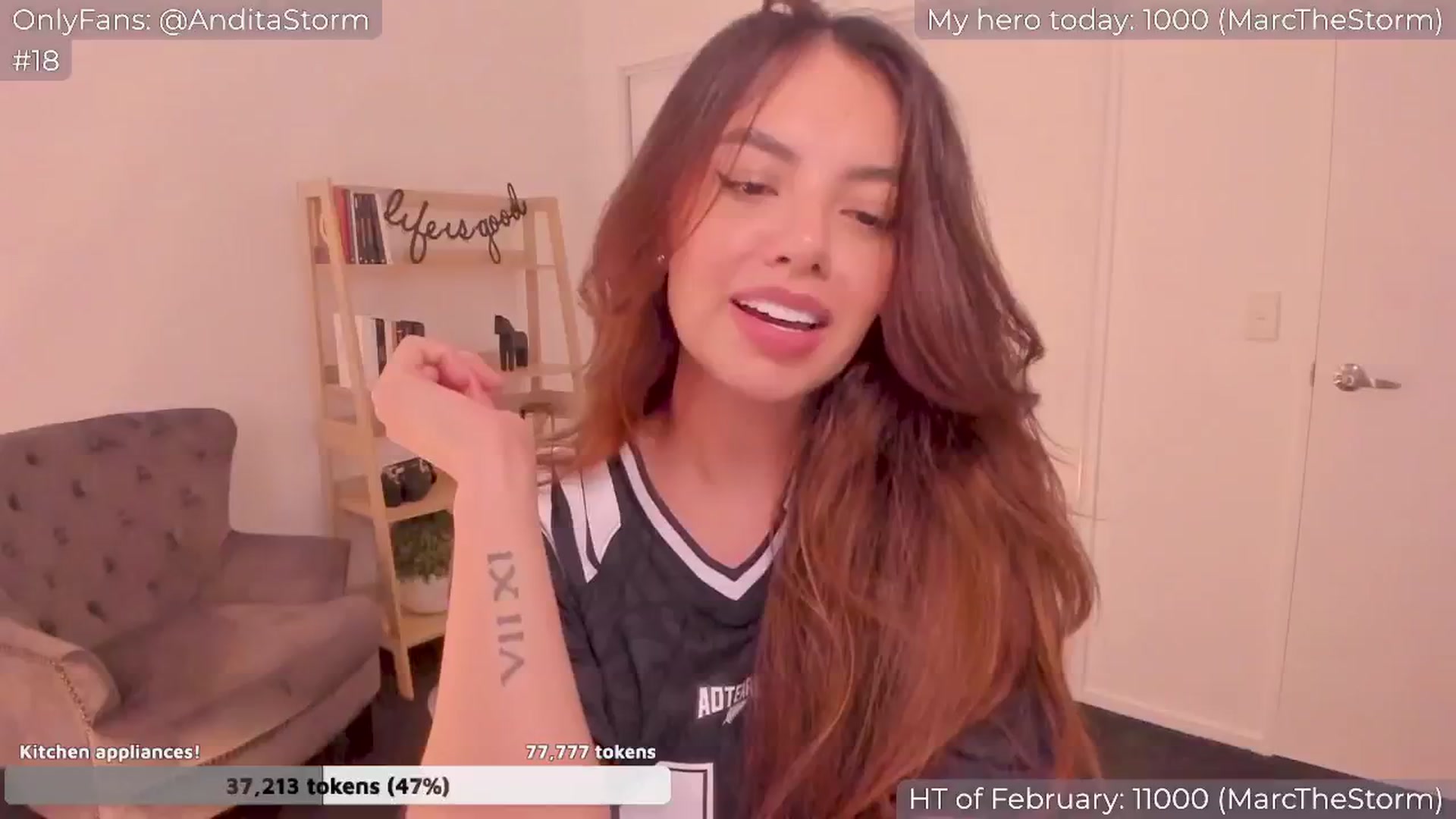 Gallery image thumbnail from AnditaStorm's myfreecams stream on, 02/12/2024, 04:18 image 1 of 20