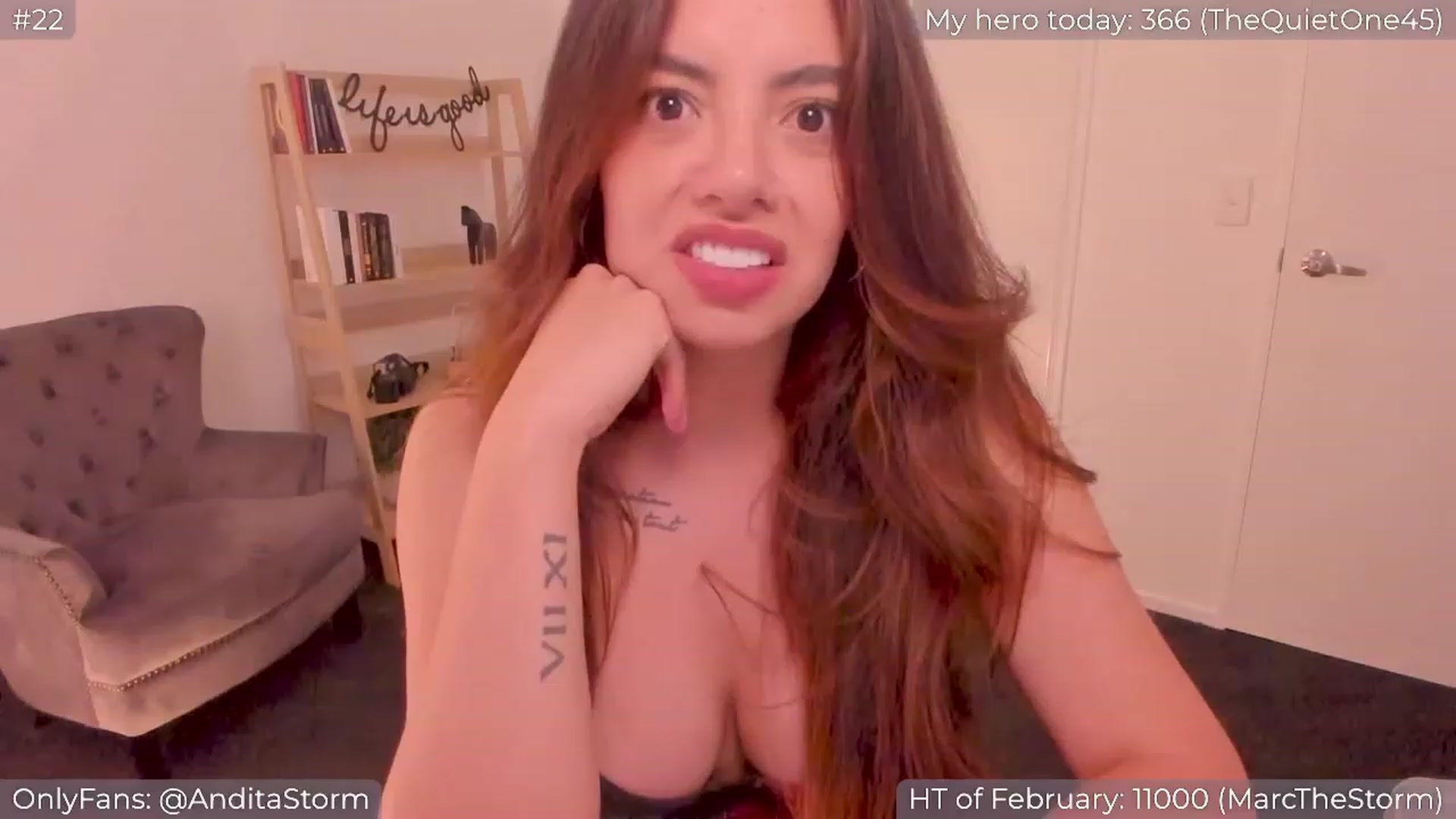 Gallery image thumbnail from AnditaStorm's myfreecams stream on, 02/17/2024, 04:09 image 12 of 20