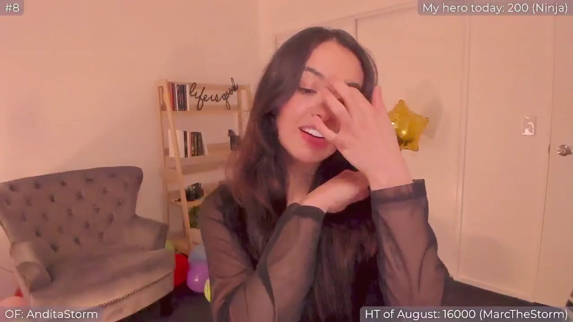 Gallery image thumbnail from AnditaStorm's myfreecams stream on, 08/18/2024, 05:20 image 11 of 20