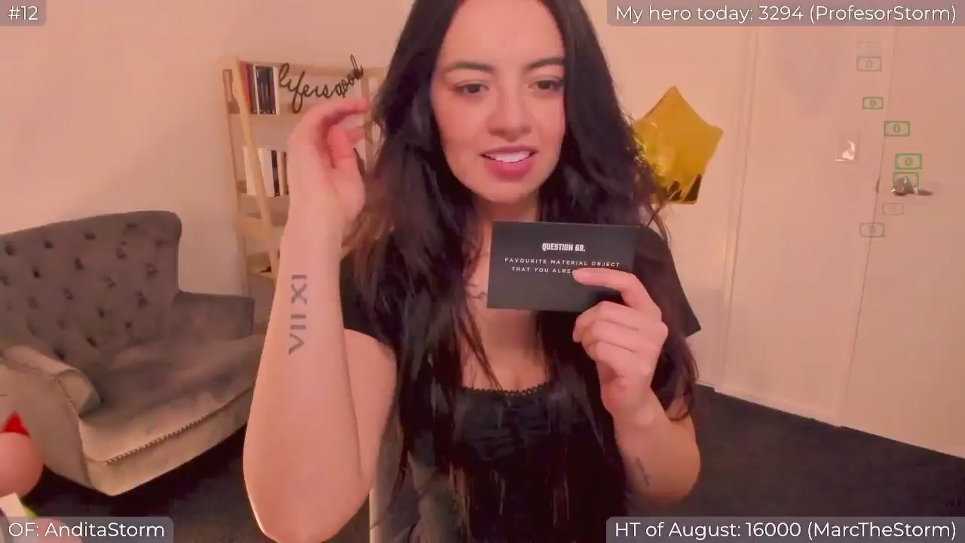Gallery image thumbnail from AnditaStorm's myfreecams stream on, 08/22/2024, 06:10 image 14 of 20