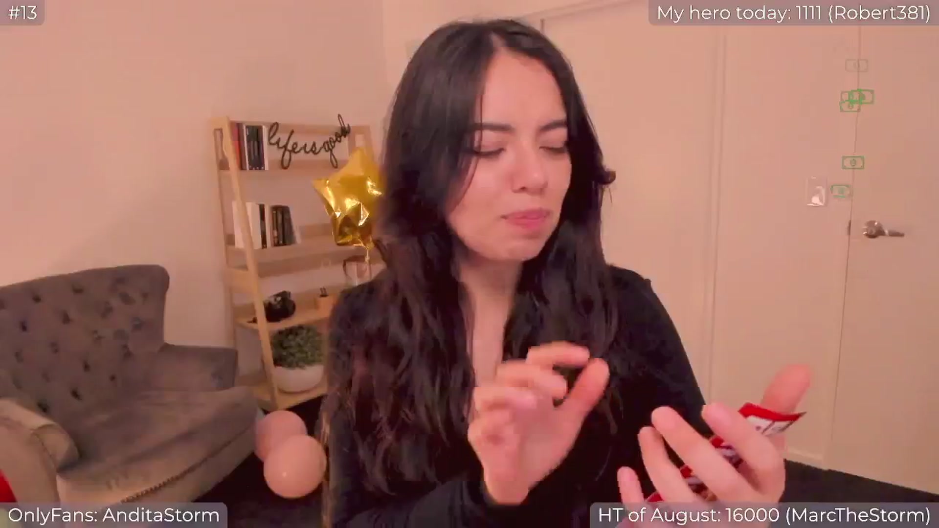Gallery image thumbnail from AnditaStorm's myfreecams stream on, 08/27/2024, 05:09 image 13 of 20