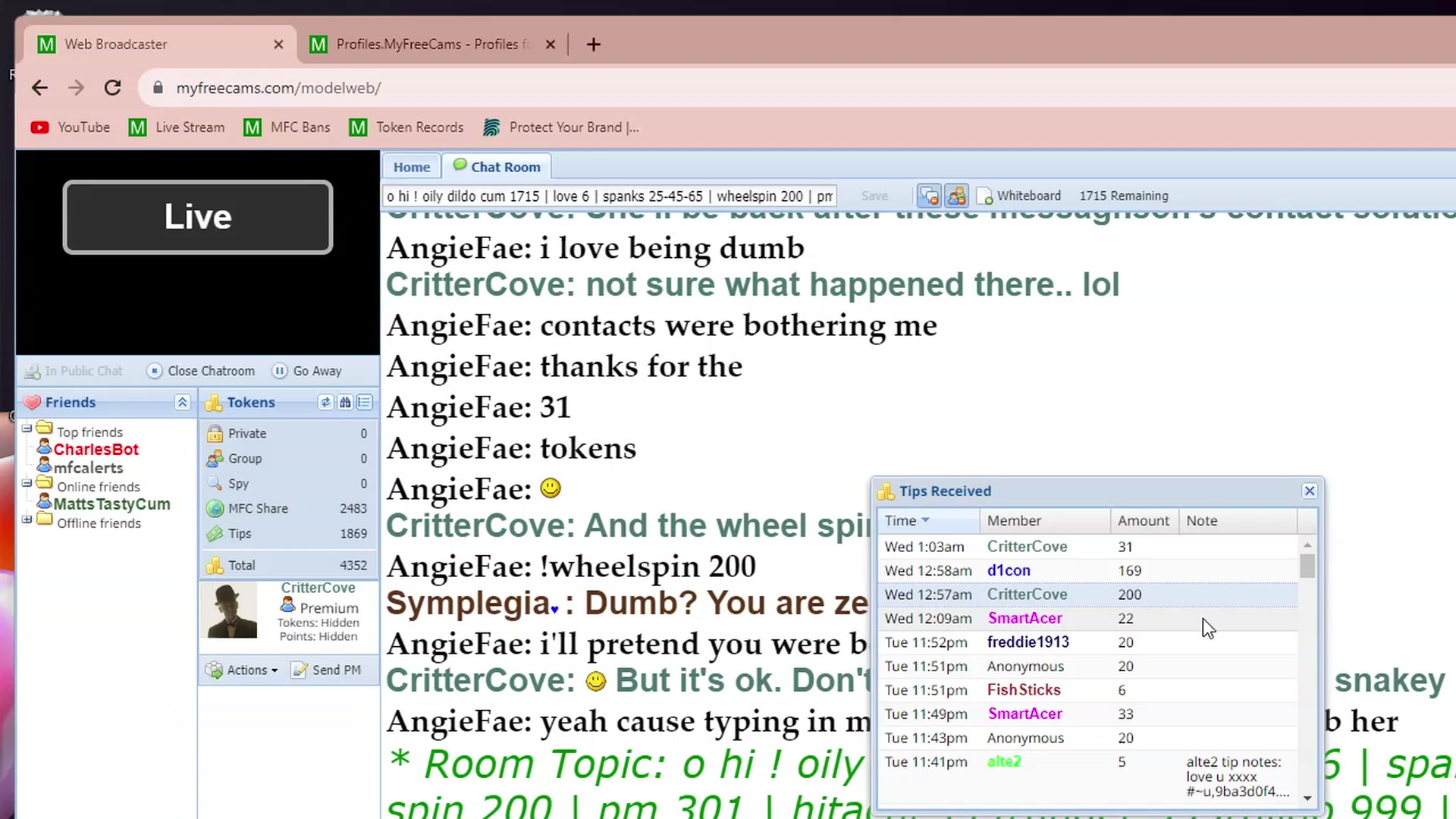 Gallery image thumbnail from AngieFae's myfreecams stream on, 10/04/2023, 05:29 image 20 of 20