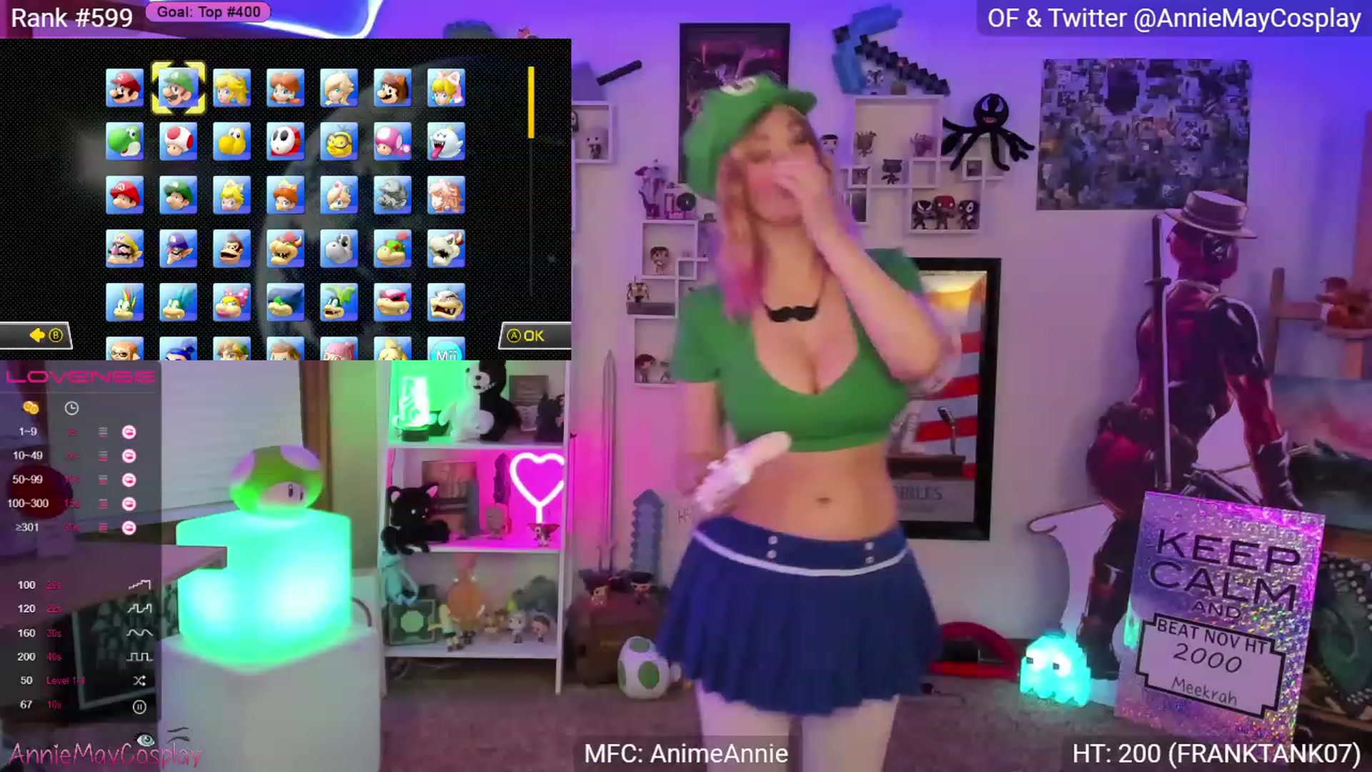 Gallery image thumbnail from AnimeAnnie's myfreecams stream on, 11/15/2022, 04:07 image 7 of 20