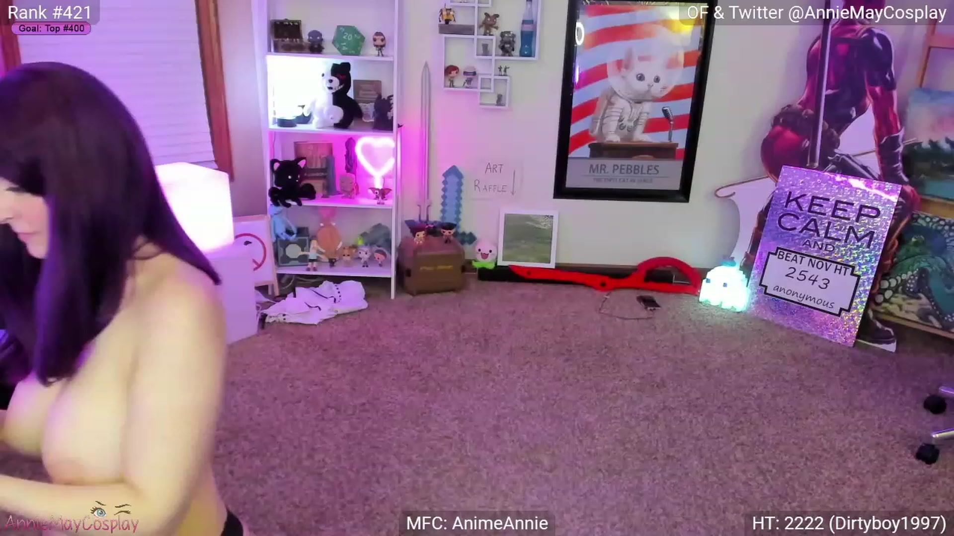 Gallery image thumbnail from AnimeAnnie's myfreecams stream on, 11/18/2022, 04:23 image 17 of 20