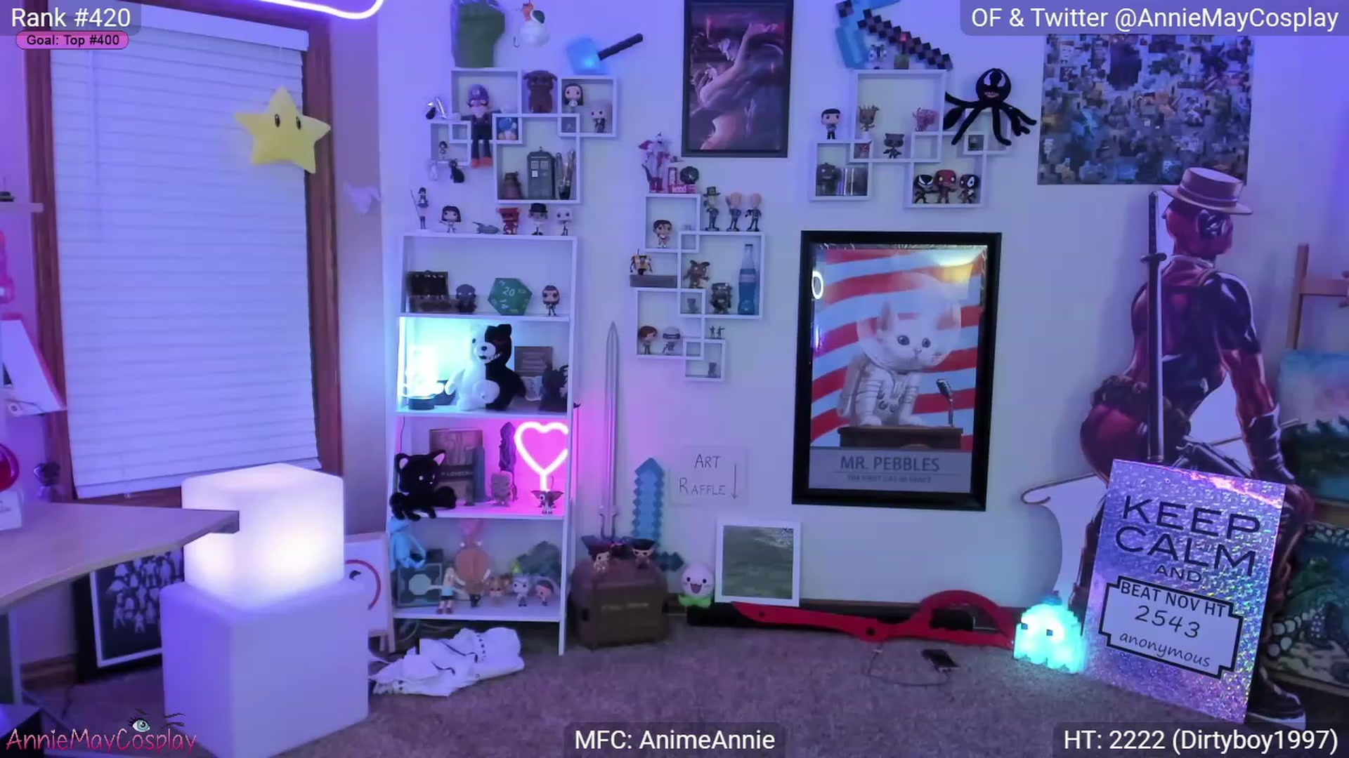 Gallery image thumbnail from AnimeAnnie's myfreecams stream on, 11/18/2022, 04:23 image 18 of 20