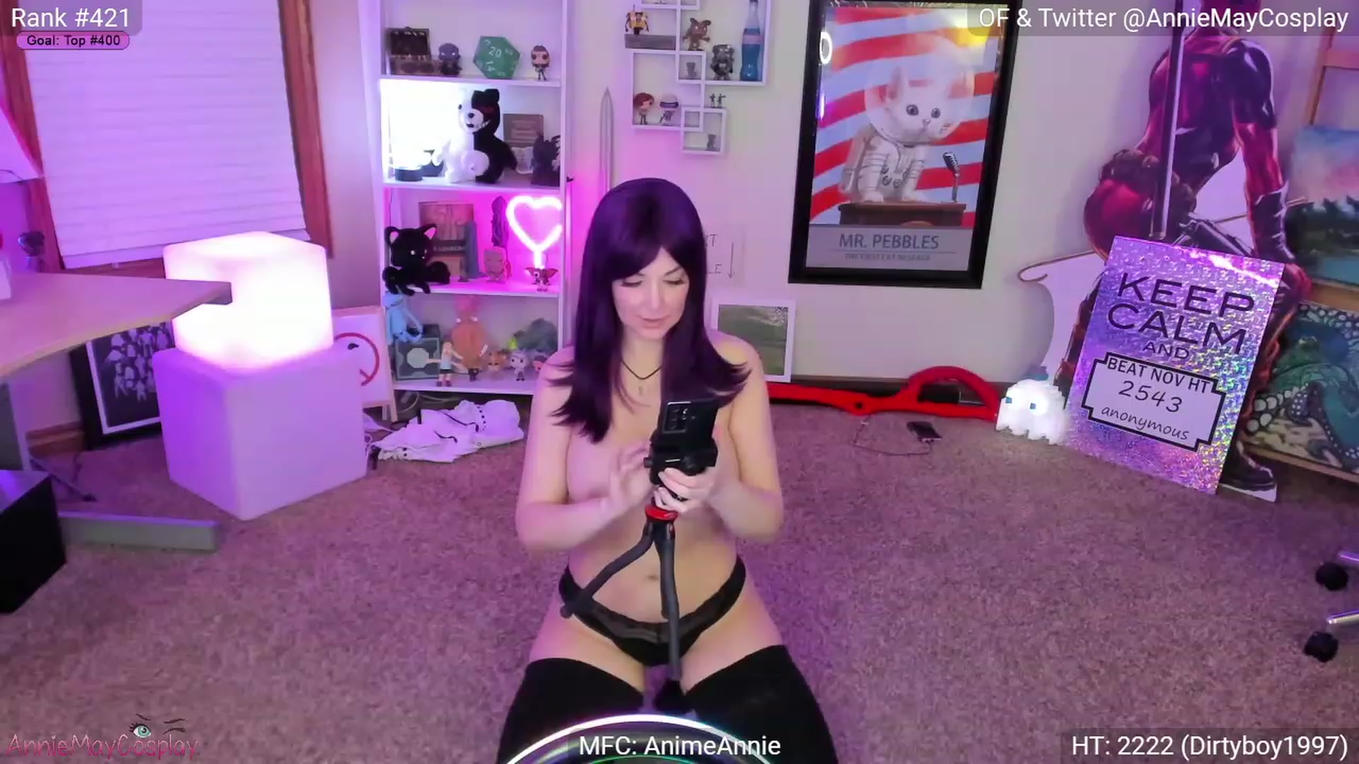 Gallery image thumbnail from AnimeAnnie's myfreecams stream on, 11/18/2022, 04:23 image 16 of 20