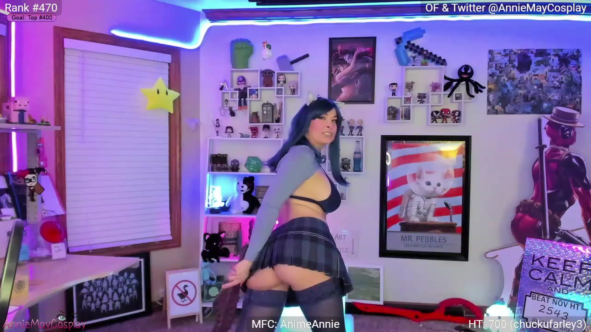 Gallery image thumbnail from AnimeAnnie's myfreecams stream on, 11/20/2022, 03:37 image 14 of 20