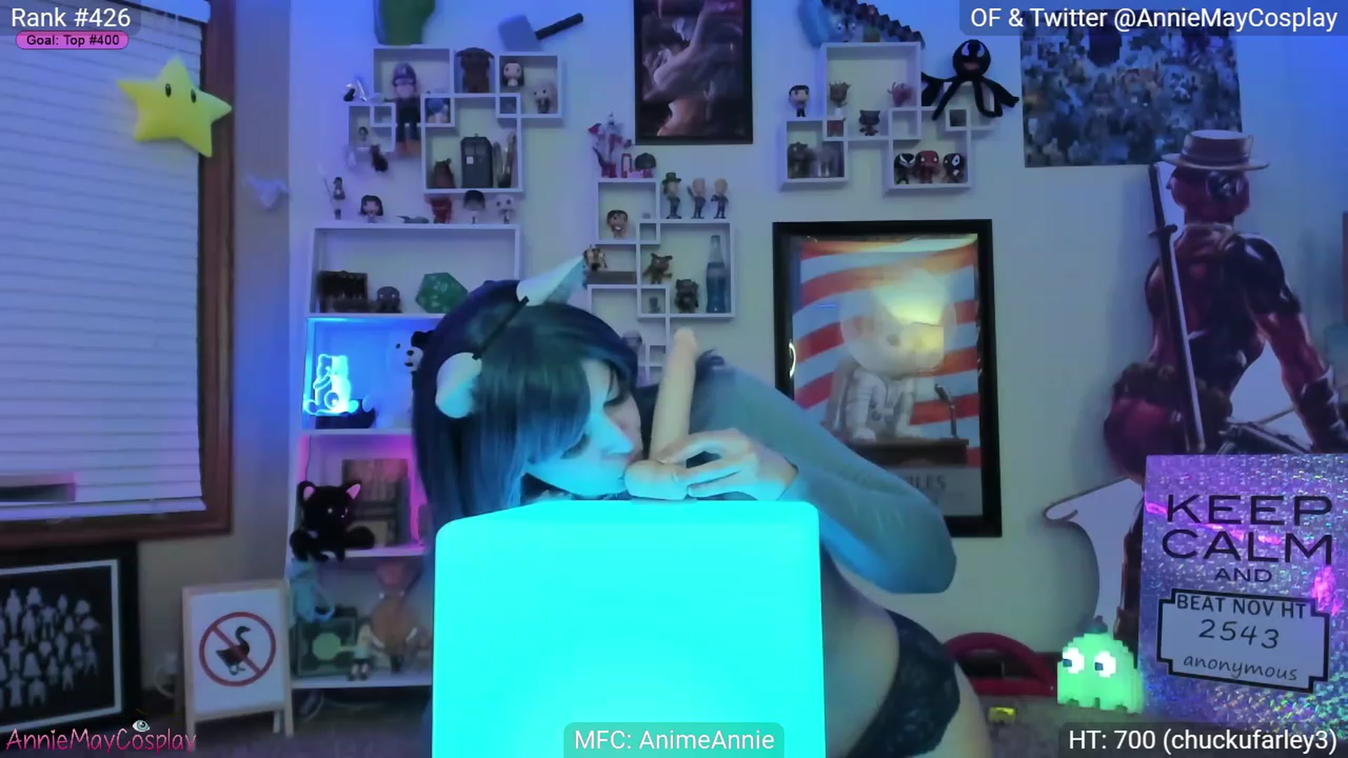 Gallery image thumbnail from AnimeAnnie's myfreecams stream on, 11/20/2022, 05:47 image 4 of 20