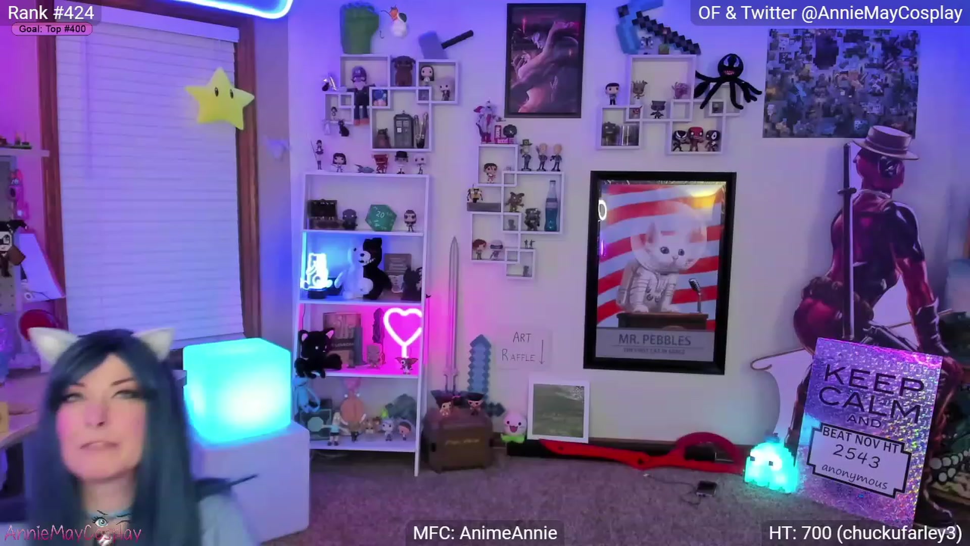 Gallery image thumbnail from AnimeAnnie's myfreecams stream on, 11/20/2022, 05:47 image 6 of 20