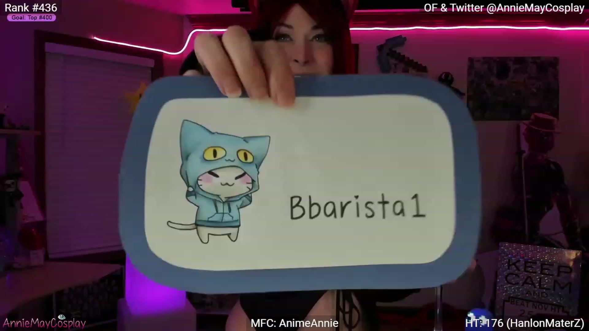 Gallery image thumbnail from AnimeAnnie's myfreecams stream on, 11/27/2022, 02:30 image 17 of 20
