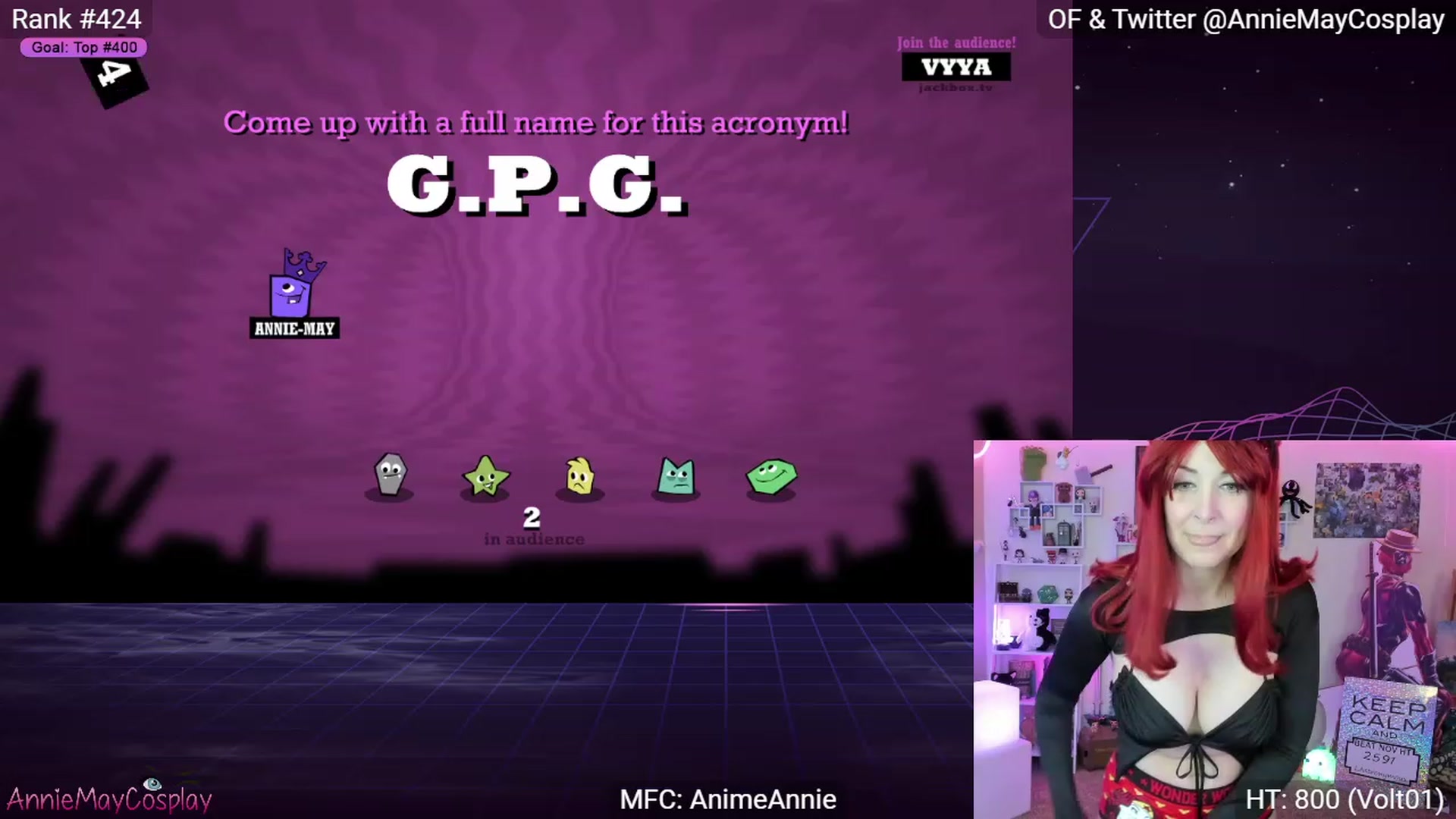 Gallery image thumbnail from AnimeAnnie's myfreecams stream on, 11/27/2022, 04:36 image 10 of 20