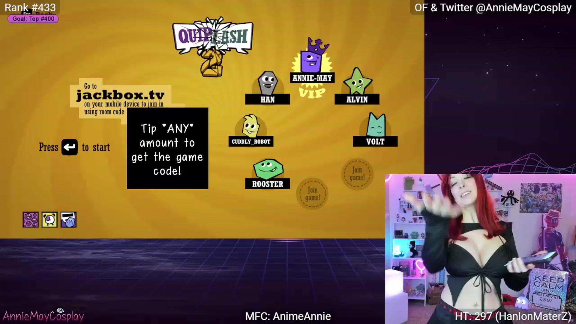 Gallery image thumbnail from AnimeAnnie's myfreecams stream on, 11/27/2022, 04:36 image 7 of 20