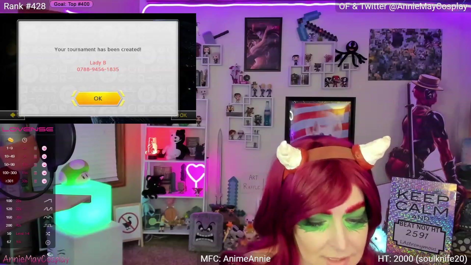 Gallery image thumbnail from AnimeAnnie's myfreecams stream on, 11/29/2022, 04:15 image 15 of 20