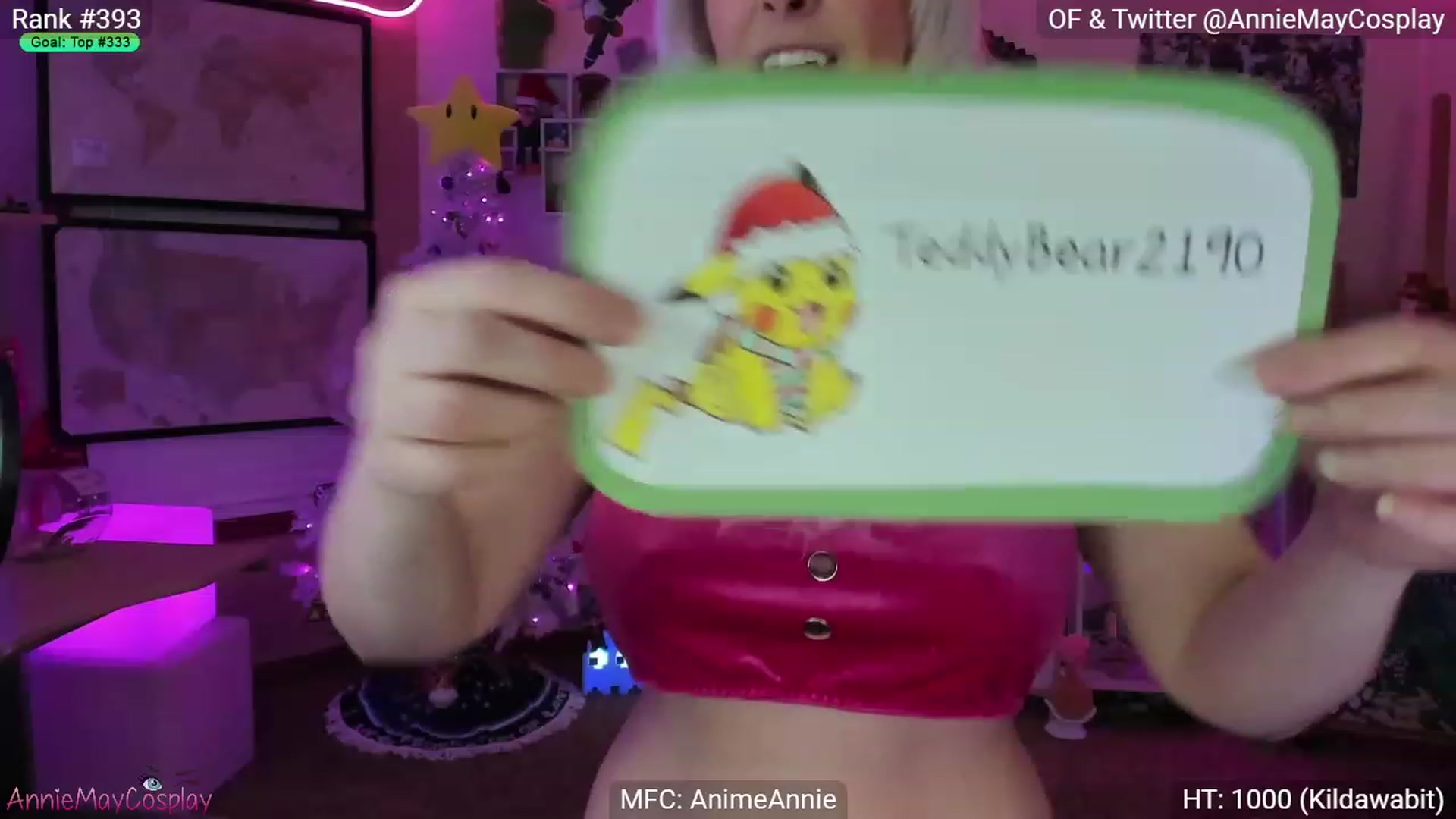 Gallery image thumbnail from AnimeAnnie's myfreecams stream on, 12/04/2022, 05:50 image 2 of 20