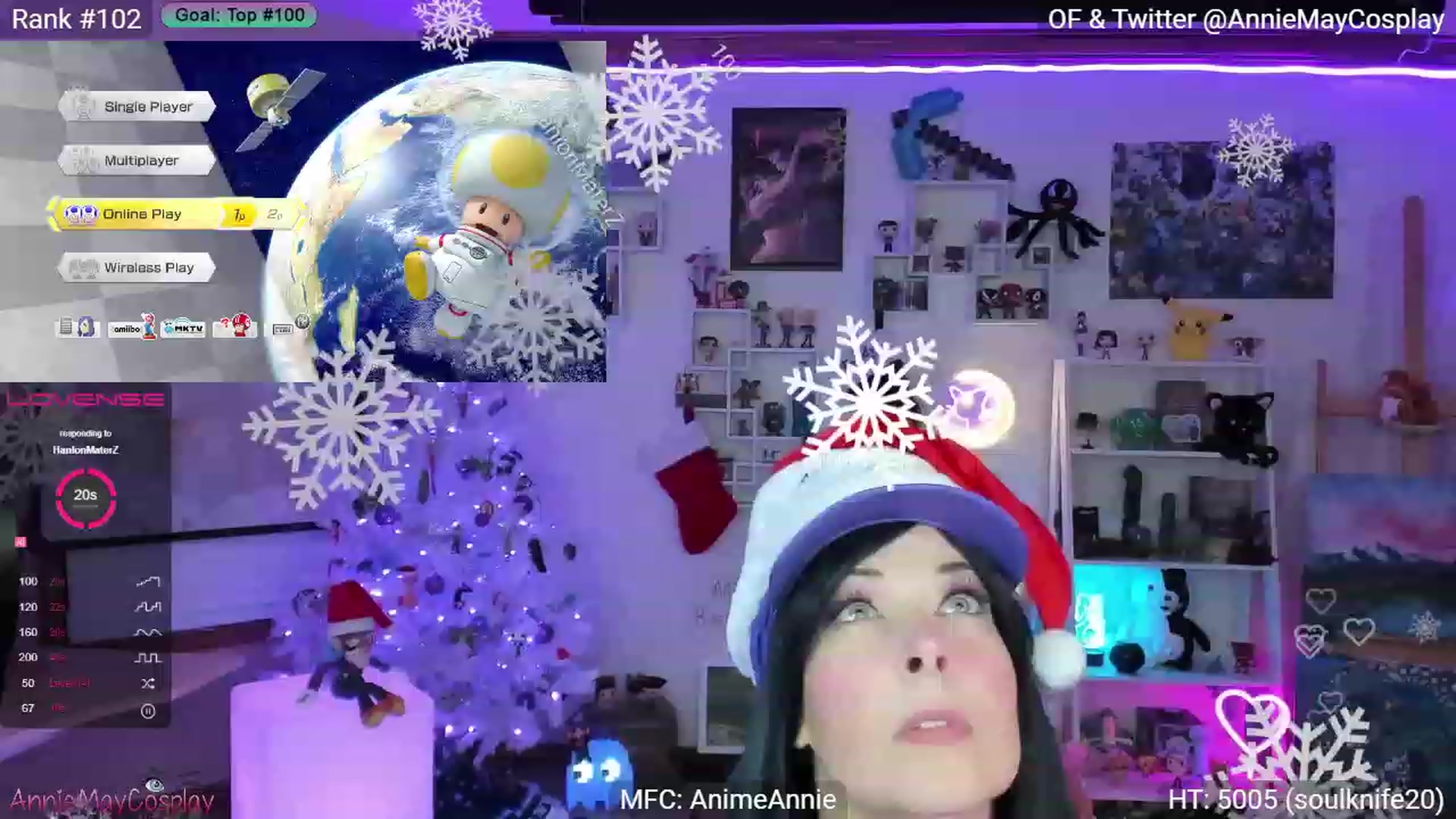 Gallery image thumbnail from AnimeAnnie's myfreecams stream on, 12/06/2022, 05:02 image 1 of 20