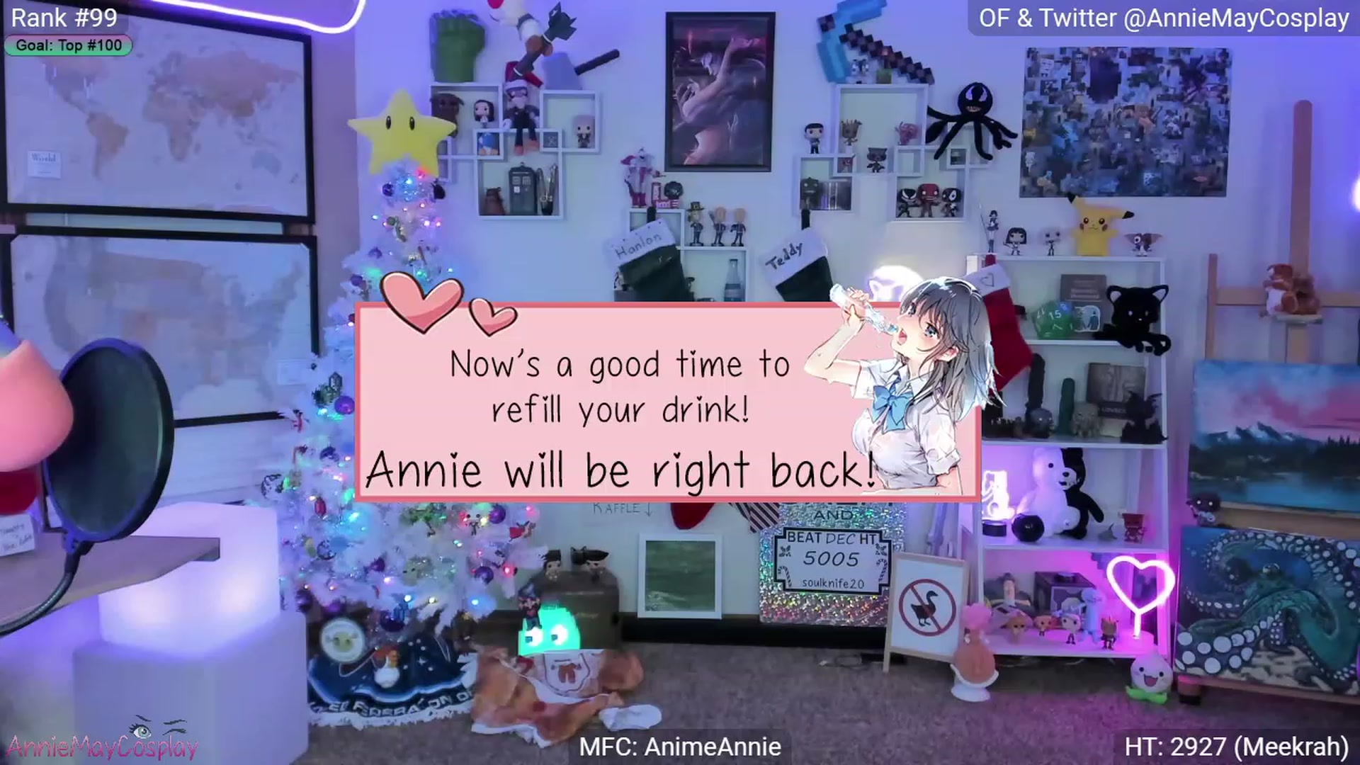 Gallery image thumbnail from AnimeAnnie's myfreecams stream on, 12/08/2022, 05:12 image 18 of 20