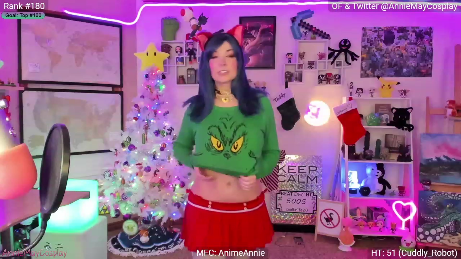 Gallery image thumbnail from AnimeAnnie's myfreecams stream on, 12/11/2022, 02:49 image 3 of 20