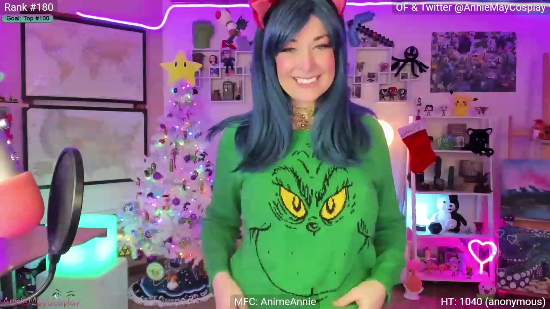 Gallery image thumbnail from AnimeAnnie's myfreecams stream on, 12/11/2022, 02:49 image 14 of 20