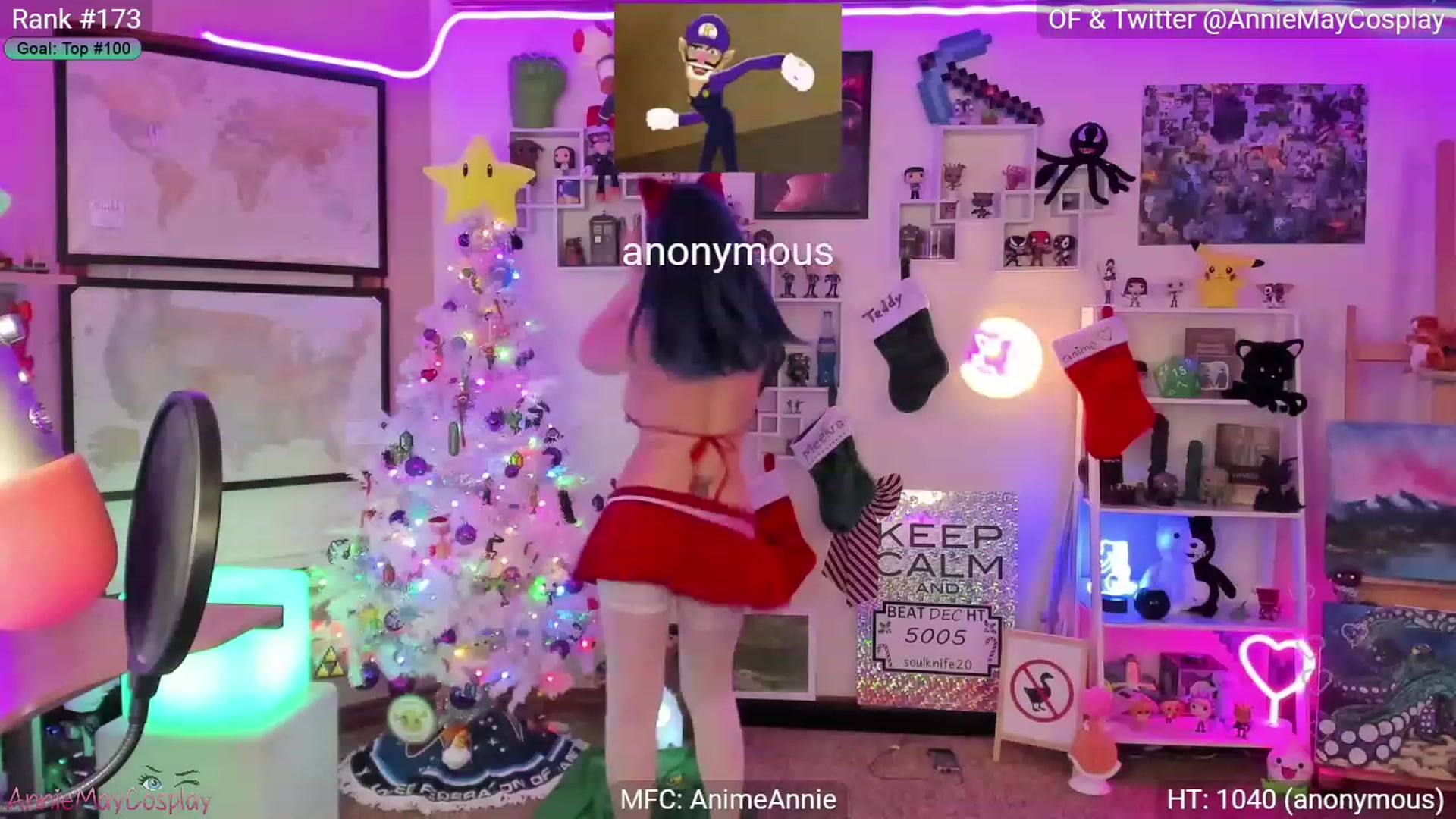 Gallery image thumbnail from AnimeAnnie's myfreecams stream on, 12/11/2022, 02:49 image 16 of 20