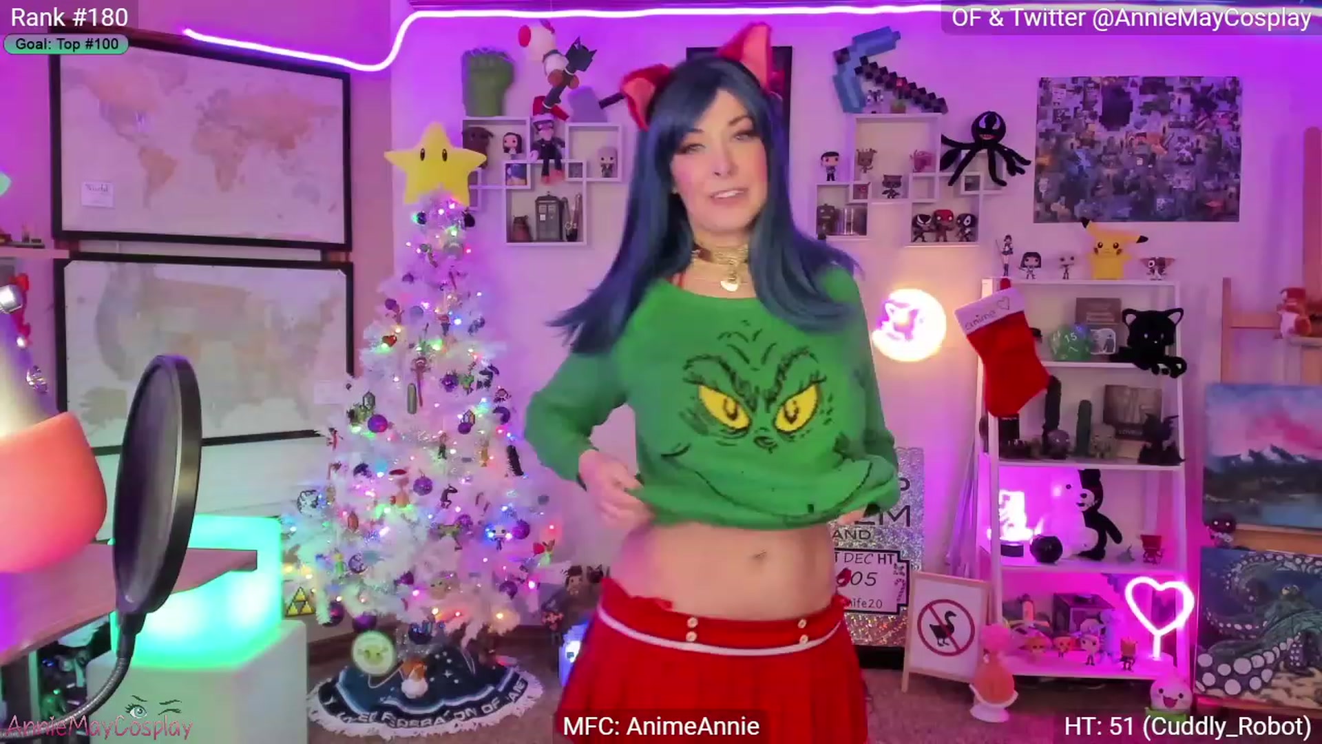 Gallery image thumbnail from AnimeAnnie's myfreecams stream on, 12/11/2022, 02:49 image 4 of 20