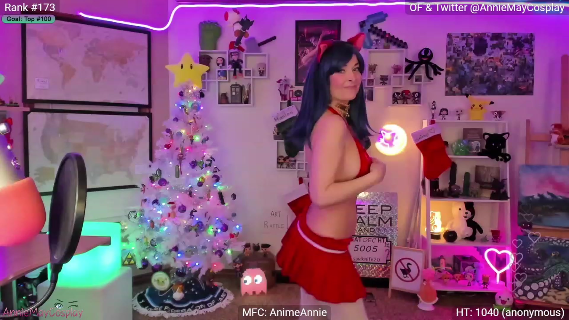 Gallery image thumbnail from AnimeAnnie's myfreecams stream on, 12/11/2022, 02:49 image 15 of 20