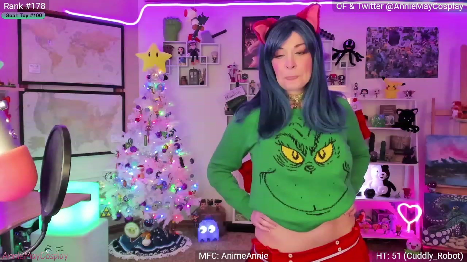 Gallery image thumbnail from AnimeAnnie's myfreecams stream on, 12/11/2022, 02:49 image 10 of 20