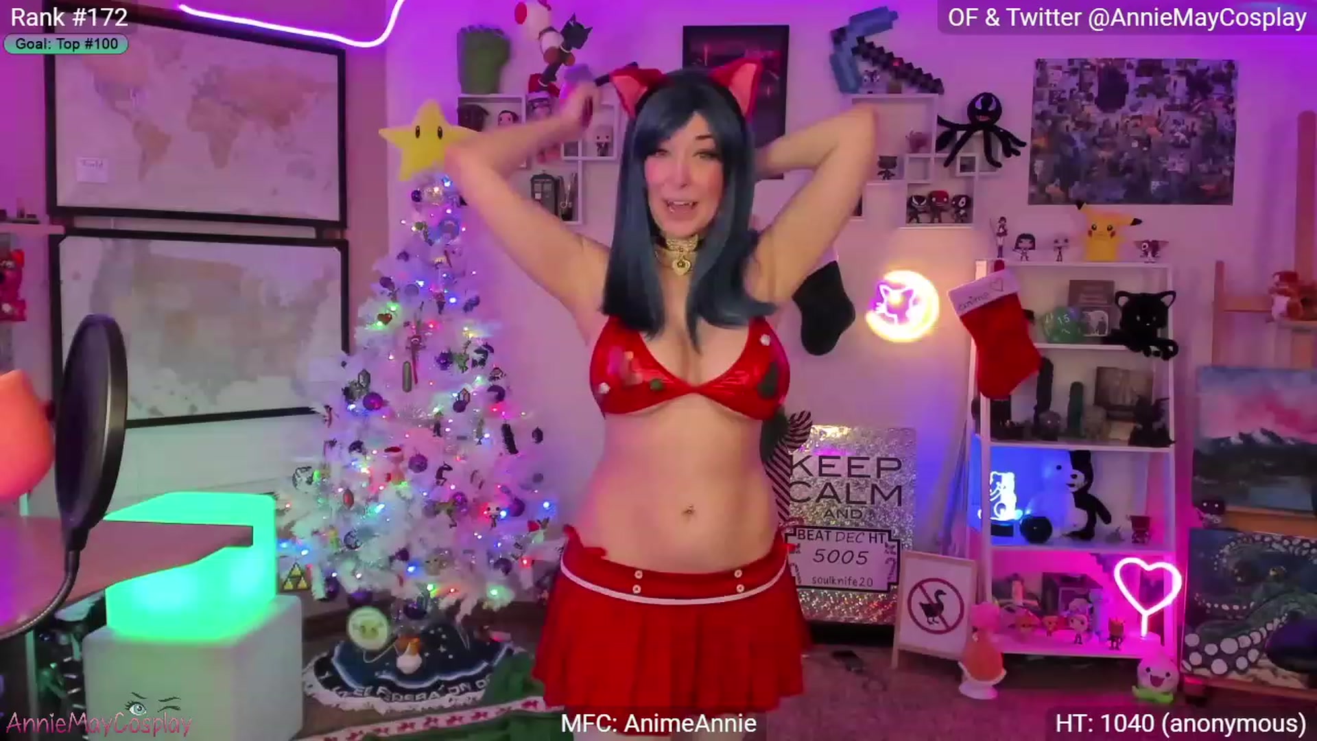 Gallery image thumbnail from AnimeAnnie's myfreecams stream on, 12/11/2022, 04:23 image 5 of 20