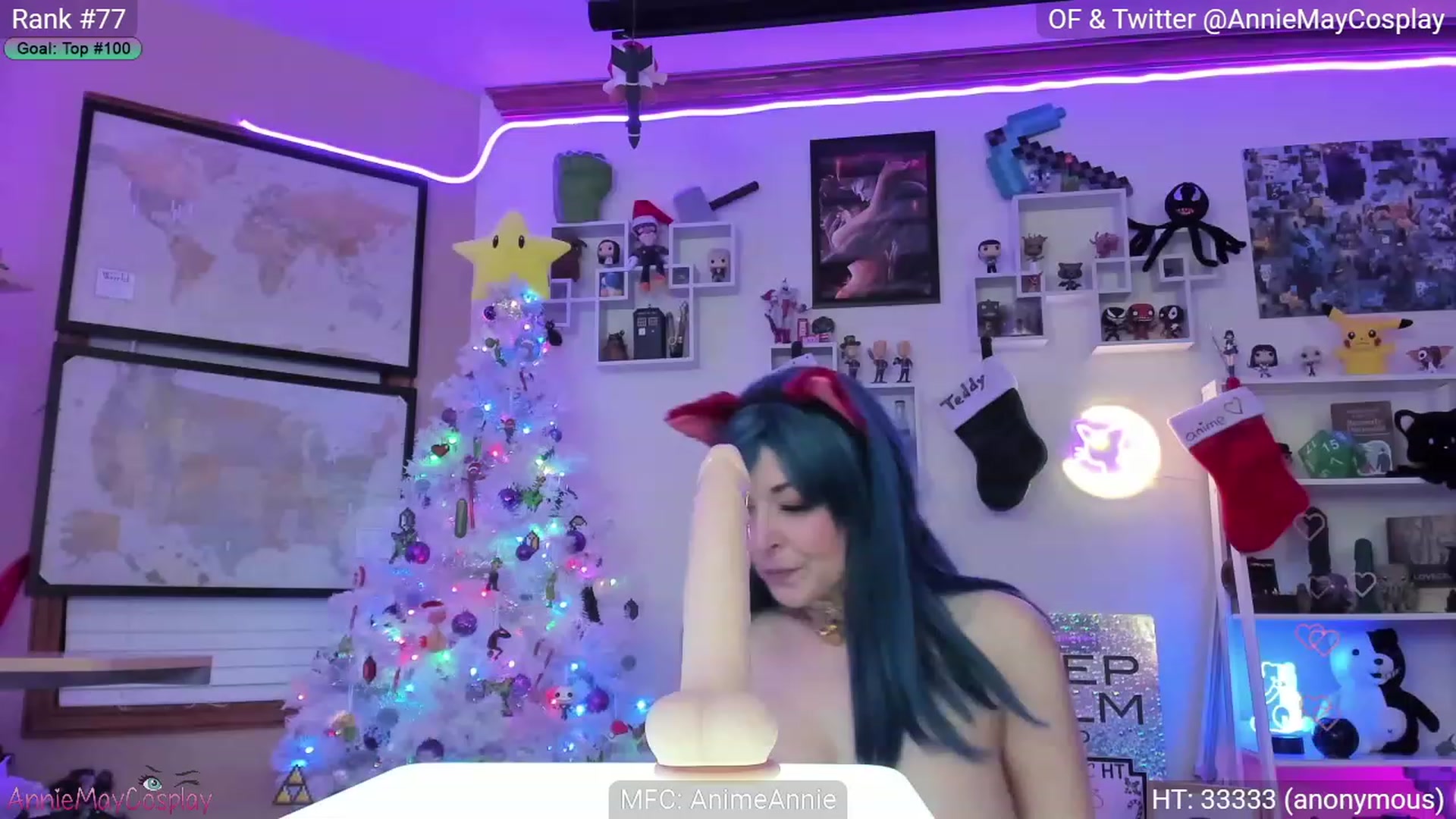 Gallery image thumbnail from AnimeAnnie's myfreecams stream on, 12/11/2022, 05:36 image 1 of 20