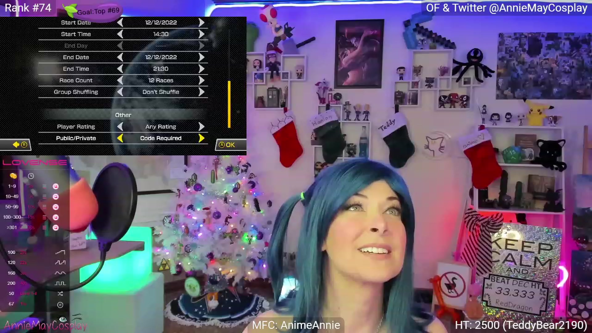 Gallery image thumbnail from AnimeAnnie's myfreecams stream on, 12/13/2022, 03:15 image 20 of 20
