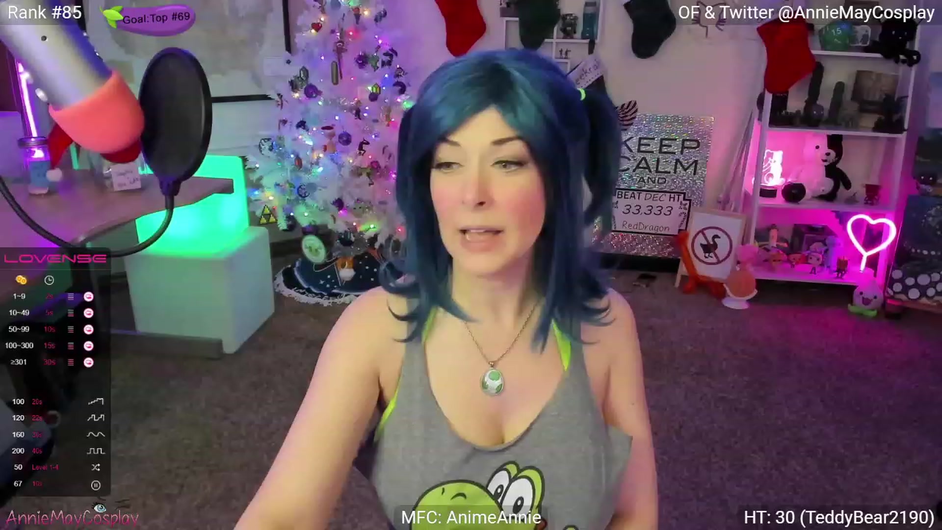 Gallery image thumbnail from AnimeAnnie's myfreecams stream on, 12/13/2022, 03:15 image 1 of 20
