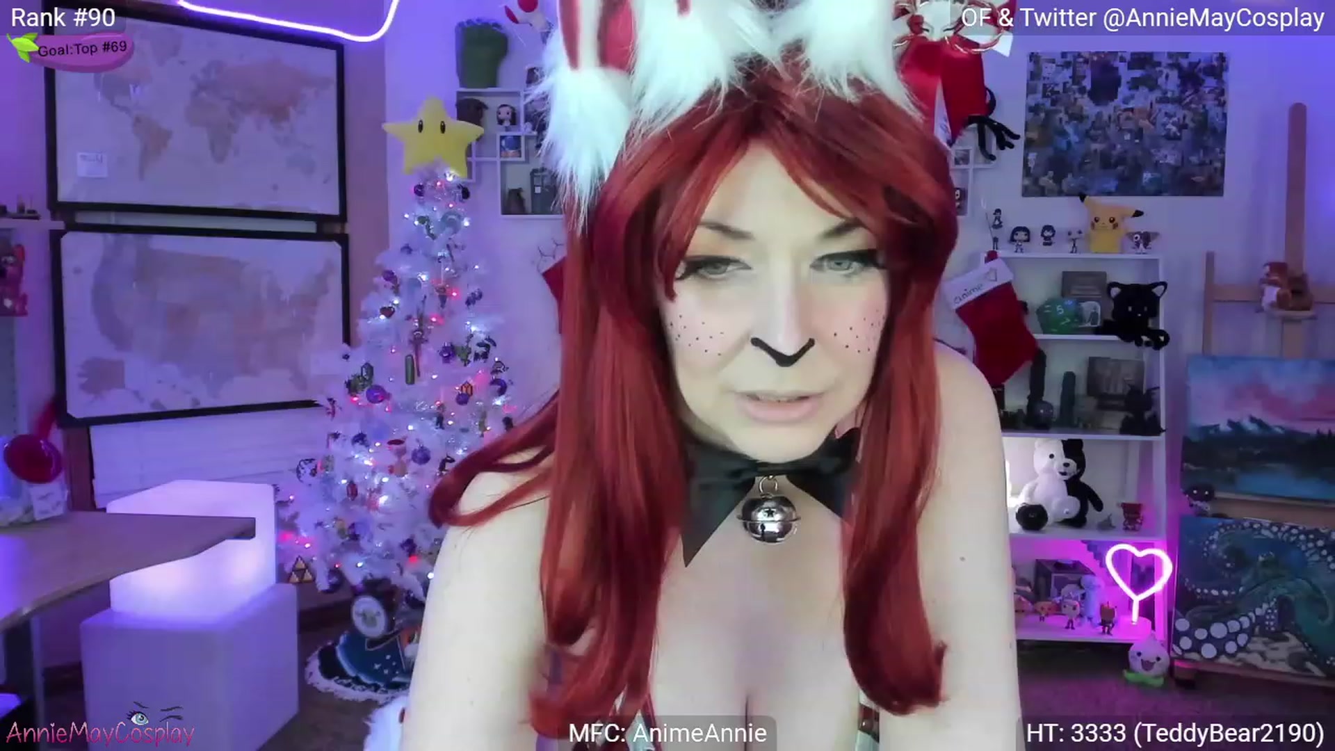 Gallery image thumbnail from AnimeAnnie's myfreecams stream on, 12/18/2022, 05:11 image 1 of 20
