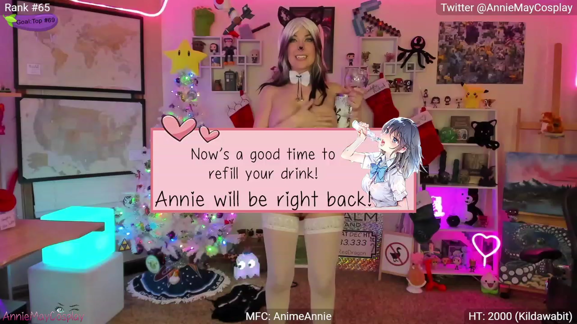 Gallery image thumbnail from AnimeAnnie's myfreecams stream on, 12/25/2022, 05:59 image 18 of 20