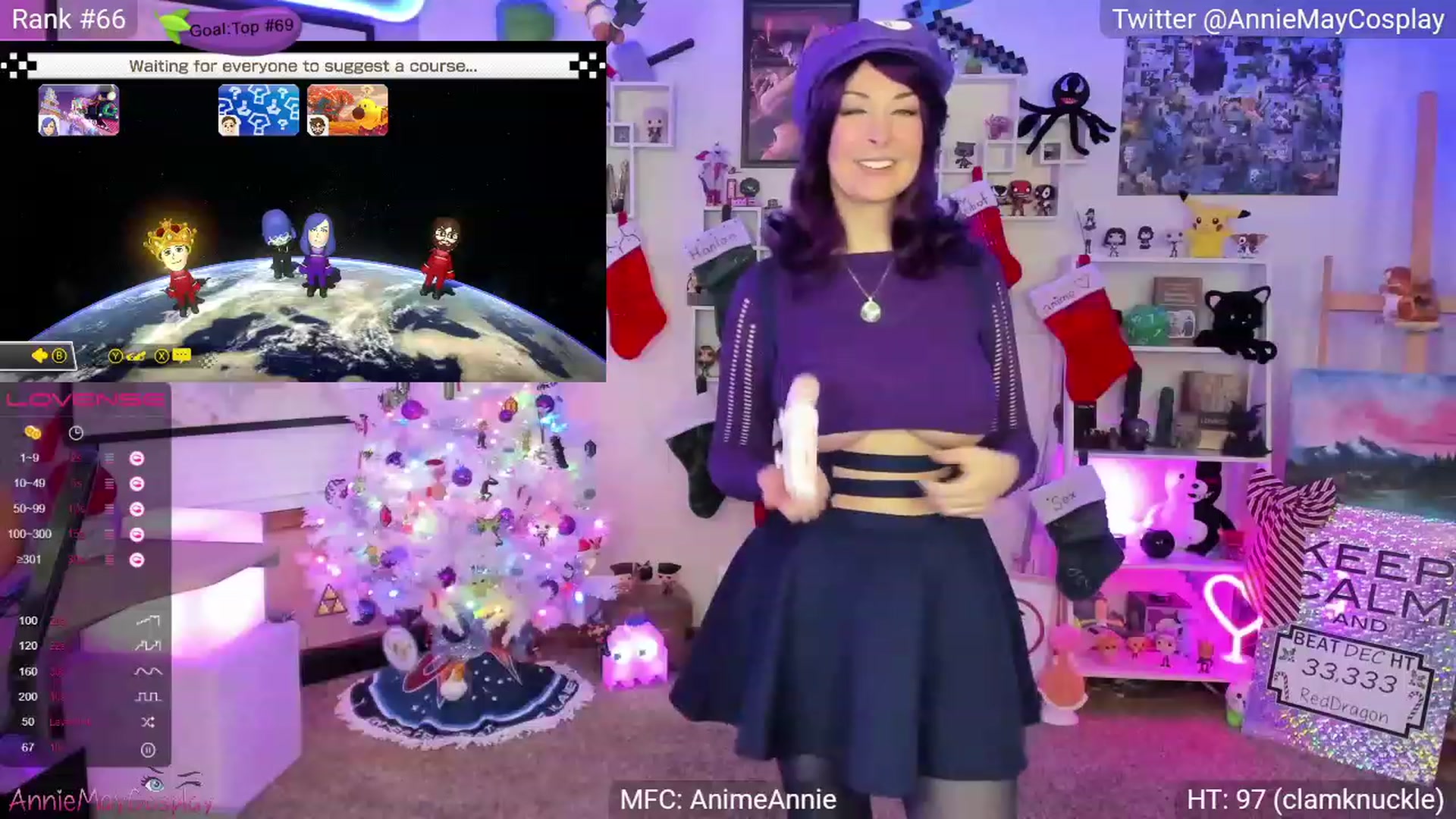 Gallery image thumbnail from AnimeAnnie's myfreecams stream on, 12/27/2022, 03:21 image 16 of 20
