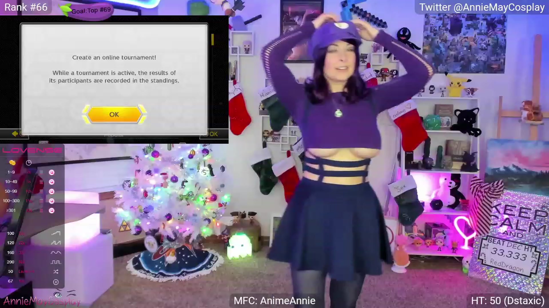 Gallery image thumbnail from AnimeAnnie's myfreecams stream on, 12/27/2022, 03:21 image 6 of 20