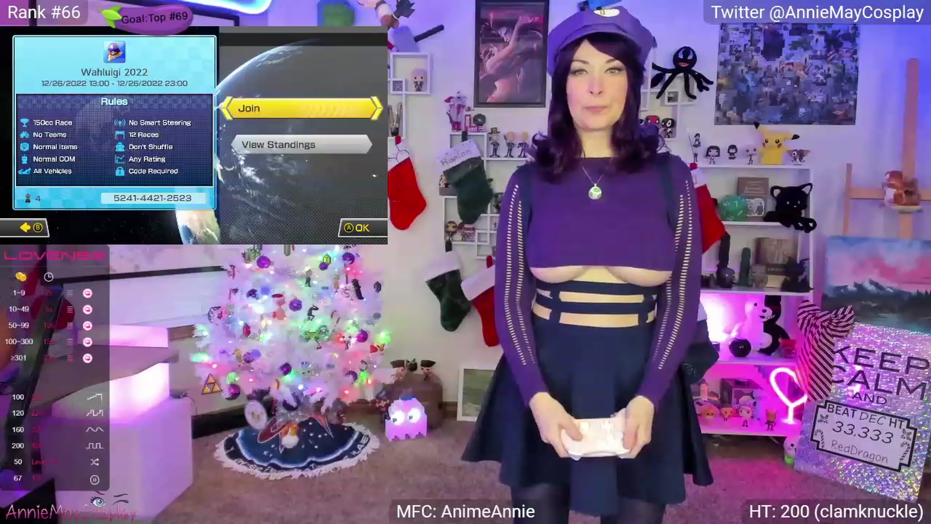 Gallery image thumbnail from AnimeAnnie's myfreecams stream on, 12/27/2022, 03:21 image 17 of 20