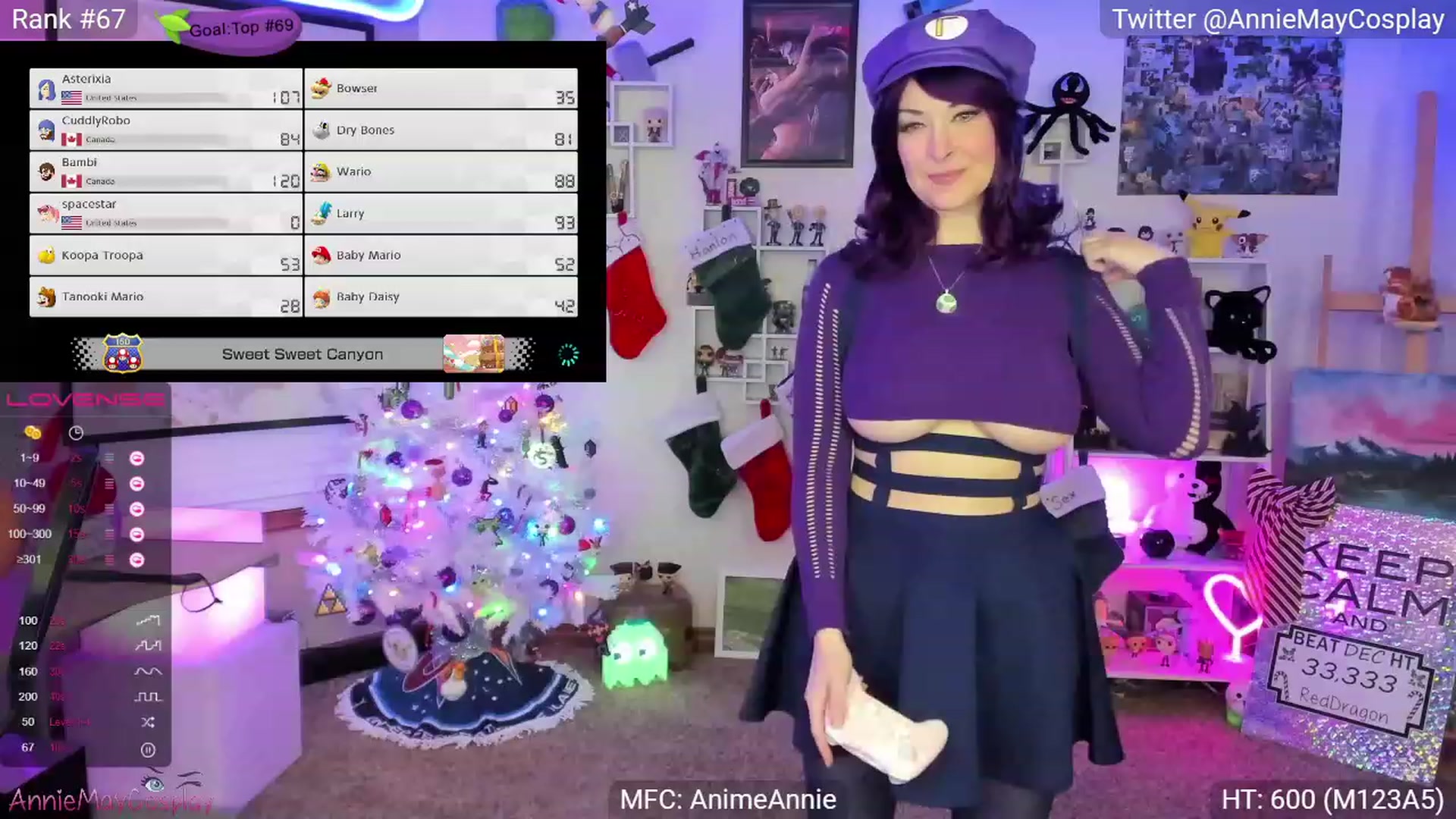 Gallery image thumbnail from AnimeAnnie's myfreecams stream on, 12/27/2022, 03:56 image 6 of 20