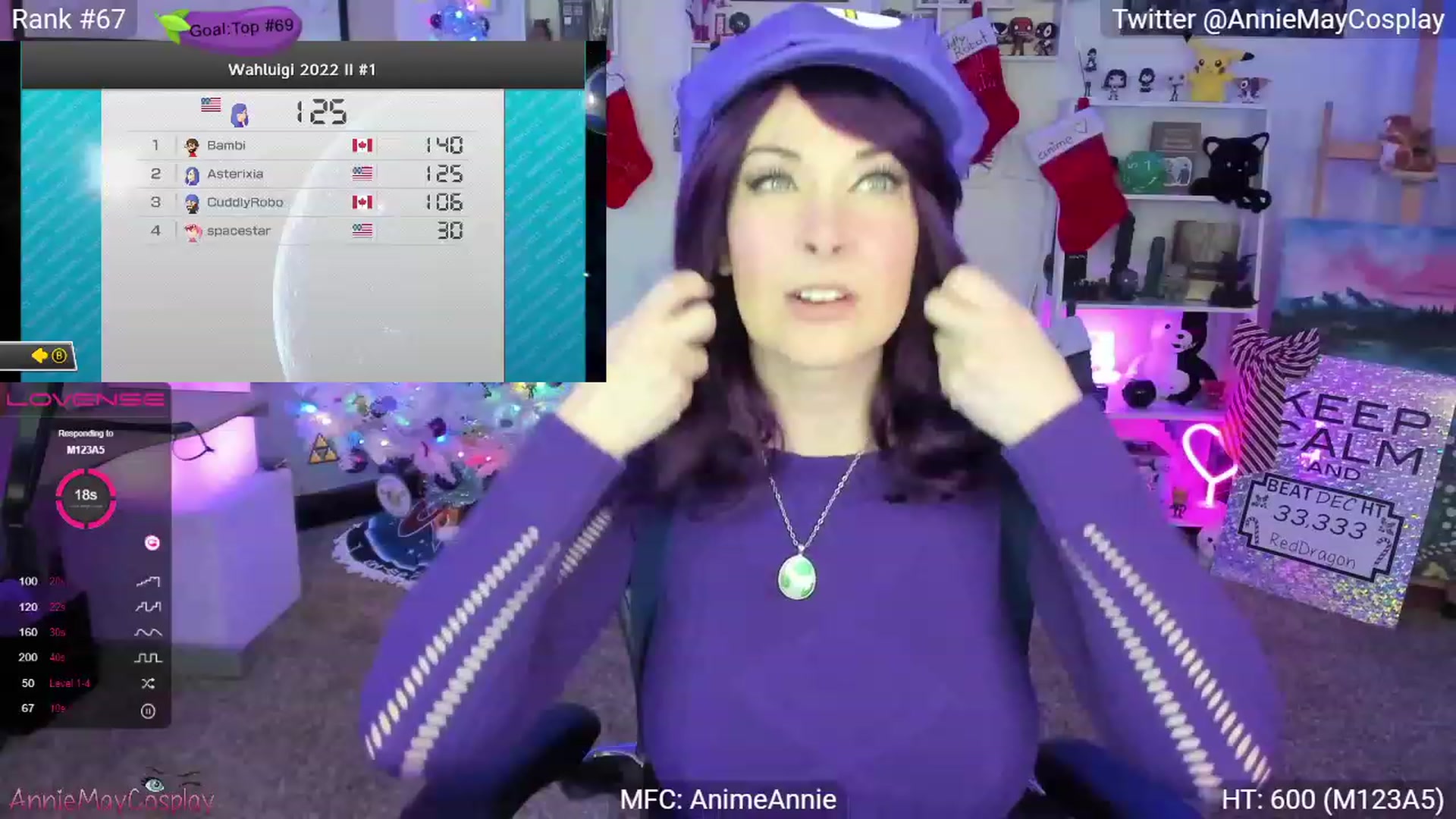 Gallery image thumbnail from AnimeAnnie's myfreecams stream on, 12/27/2022, 03:56 image 19 of 20